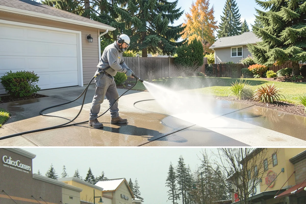 New Homeowner Exterior Cleaning in Mill Creek, Snohomish County, WA - Best done soon after moving in, during a dry stretch, to reset the exterior before starting a regular maintenance routine.