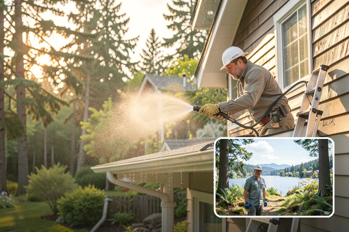 New Homeowner Exterior Cleaning in Milton, King County, WA - Establishes a clean exterior baseline for new owners