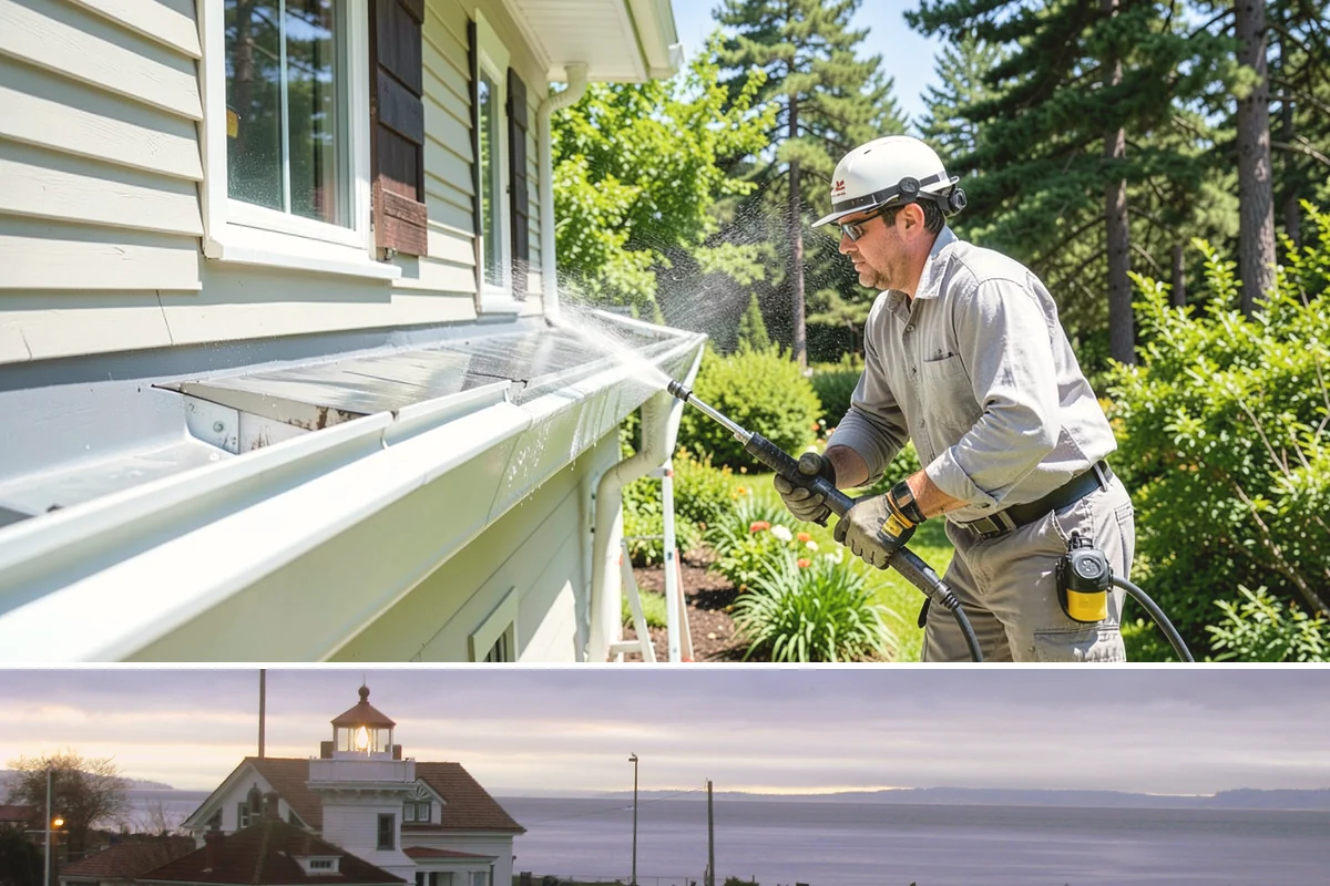 New Homeowner Exterior Cleaning in Mukilteo, Snohomish County, WA - Best done soon after moving in, during a dry stretch, to reset the exterior before starting a regular maintenance routine.