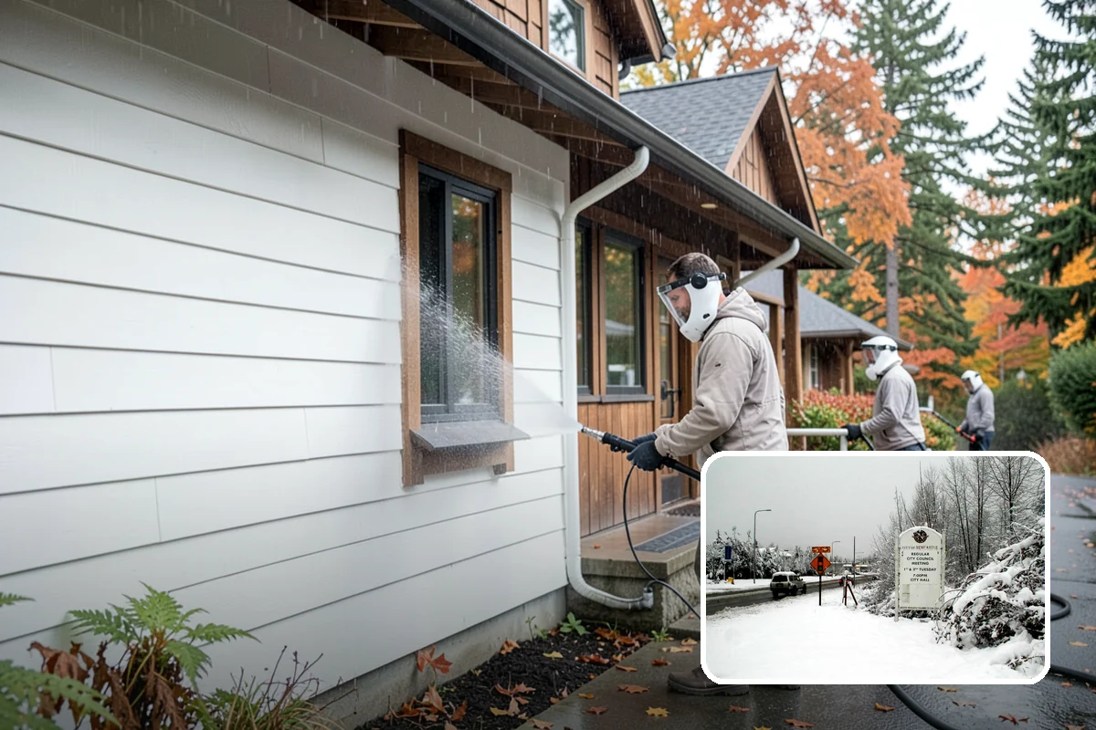 New Homeowner Exterior Cleaning in Newcastle, King County, WA - Establishes a clean exterior baseline for new owners