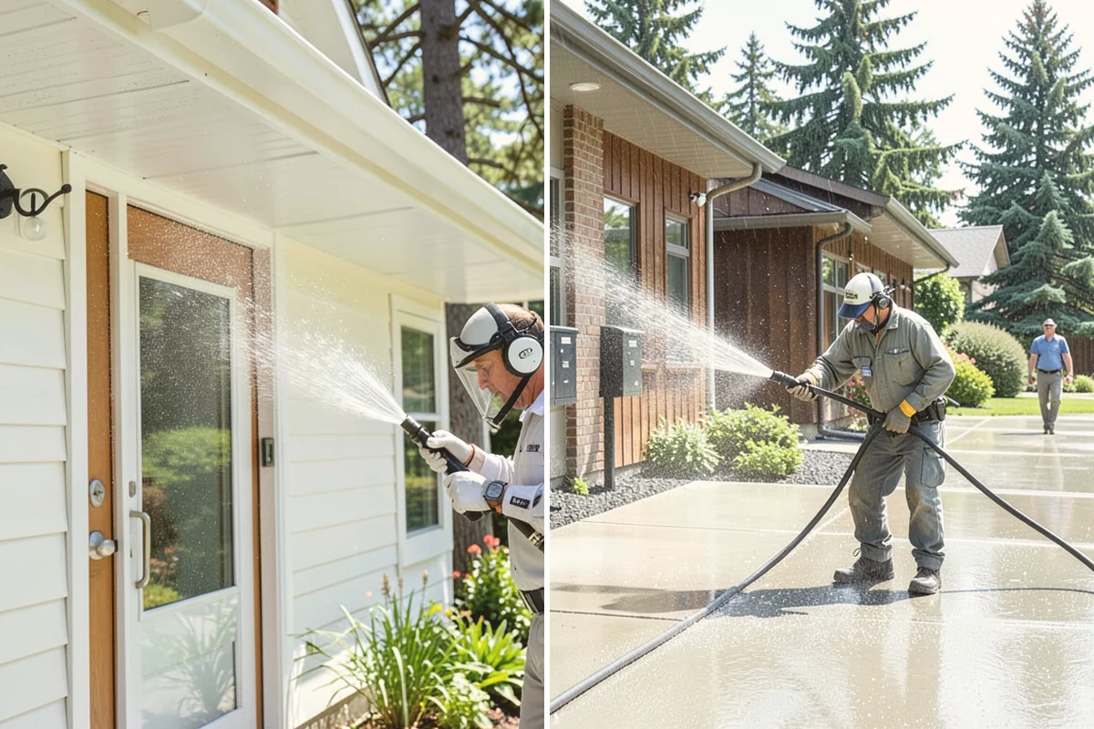 New Homeowner Exterior Cleaning in Newcastle, King County, WA - Tour the new property and note every exterior surface