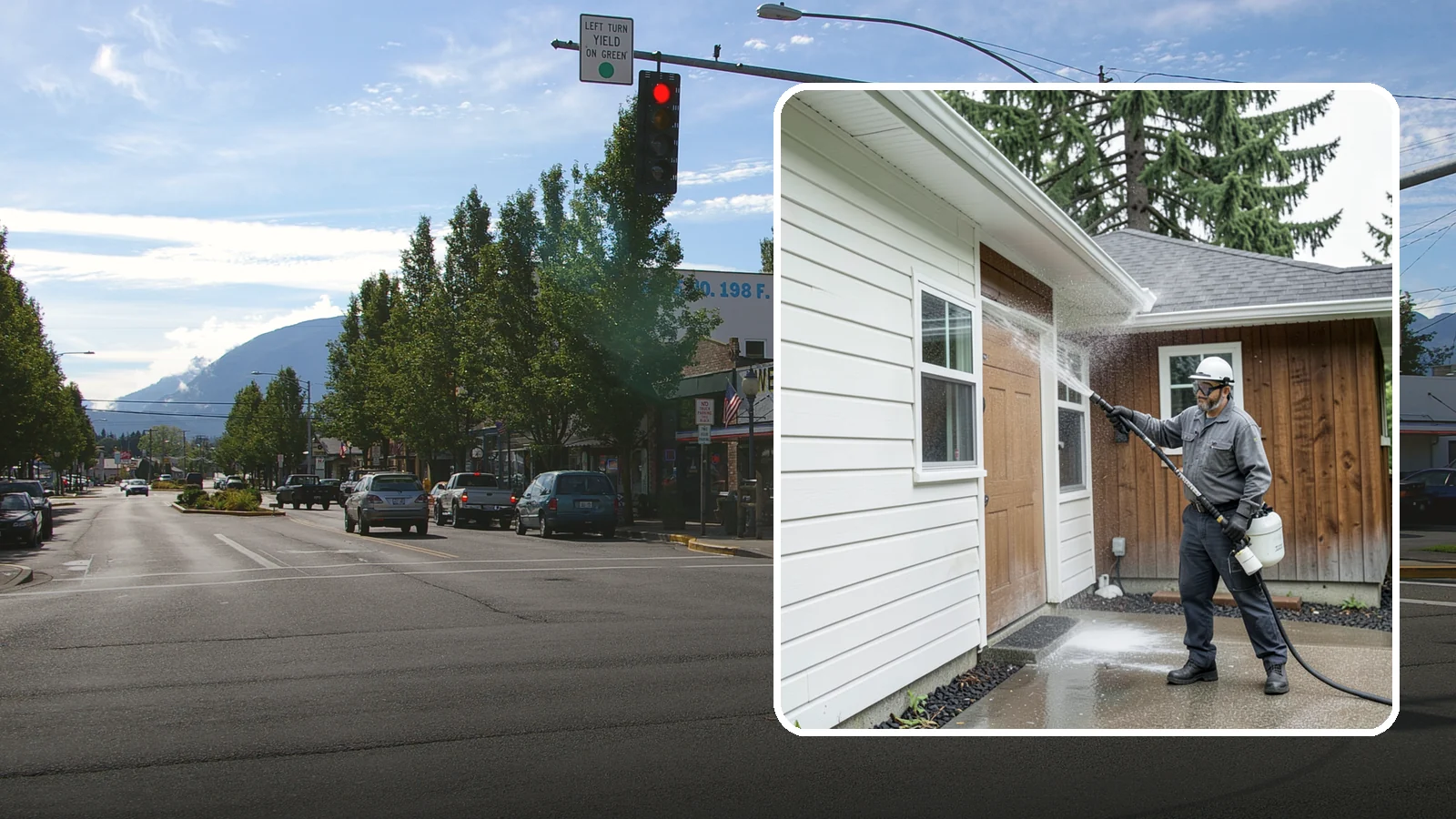 New Homeowner Exterior Cleaning in North Bend, King County, WA - New homeowner exterior cleaning welcomes you to your home with a complete outside wash that establishes a clean baseline to...