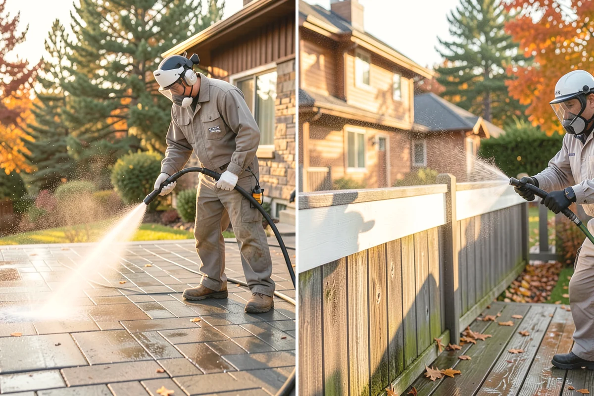 New Homeowner Exterior Cleaning in Oak Harbor, Island County, WA - Tour the new property and note every exterior surface