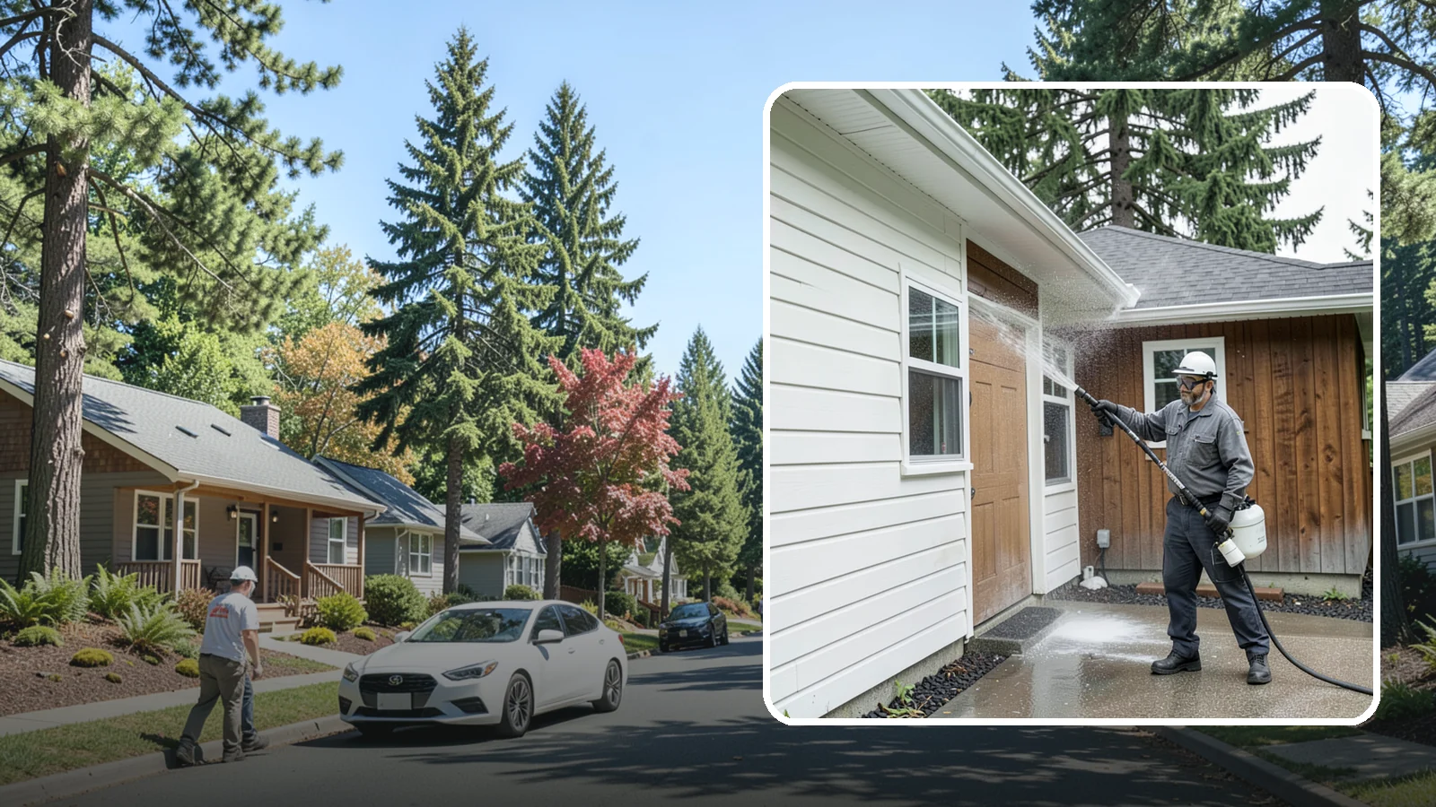 New Homeowner Exterior Cleaning in Orting, Pierce County, WA - New homeowner exterior cleaning welcomes you to your home with a complete outside wash that establishes a clean baseline to...
