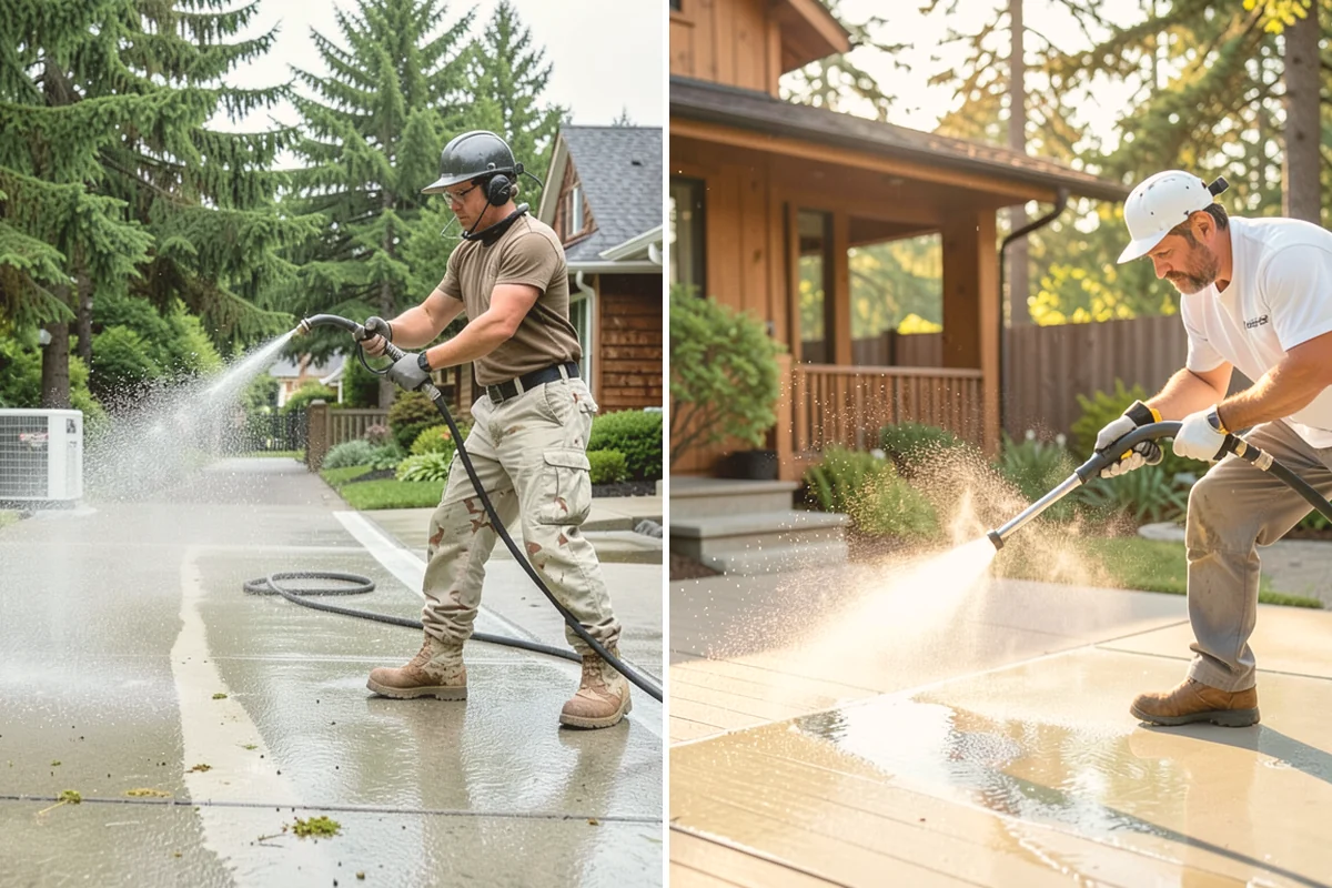 New Homeowner Exterior Cleaning in Orting, Pierce County, WA - Tour the new property and note every exterior surface