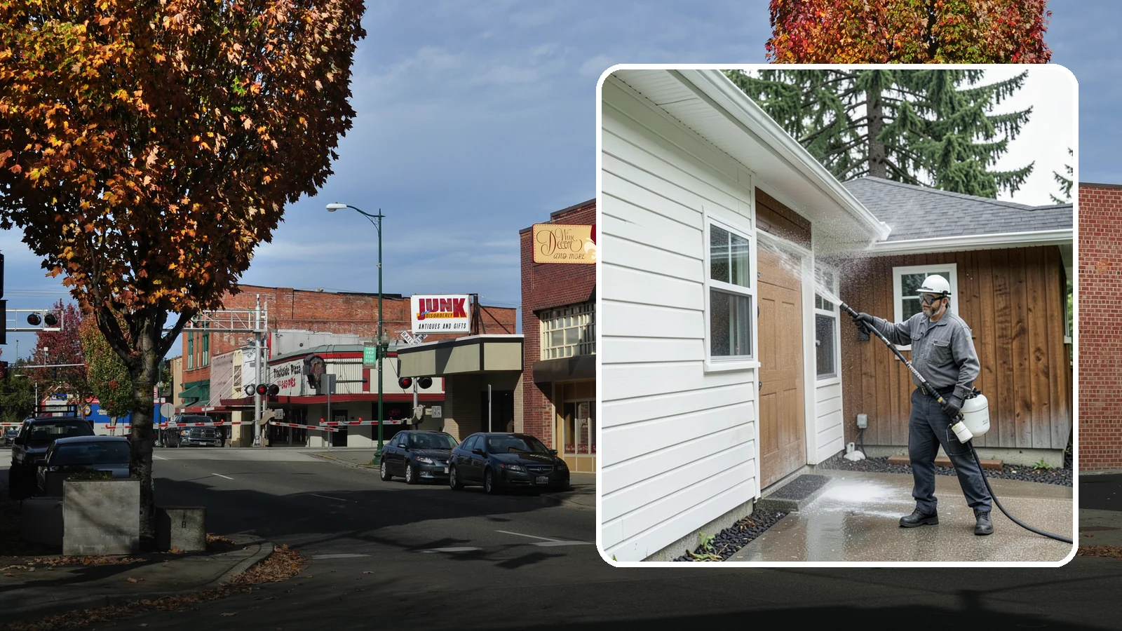 New Homeowner Exterior Cleaning in Puyallup, Pierce County, WA - New homeowner exterior cleaning welcomes you to your home with a complete outside wash that establishes a clean baseline to...