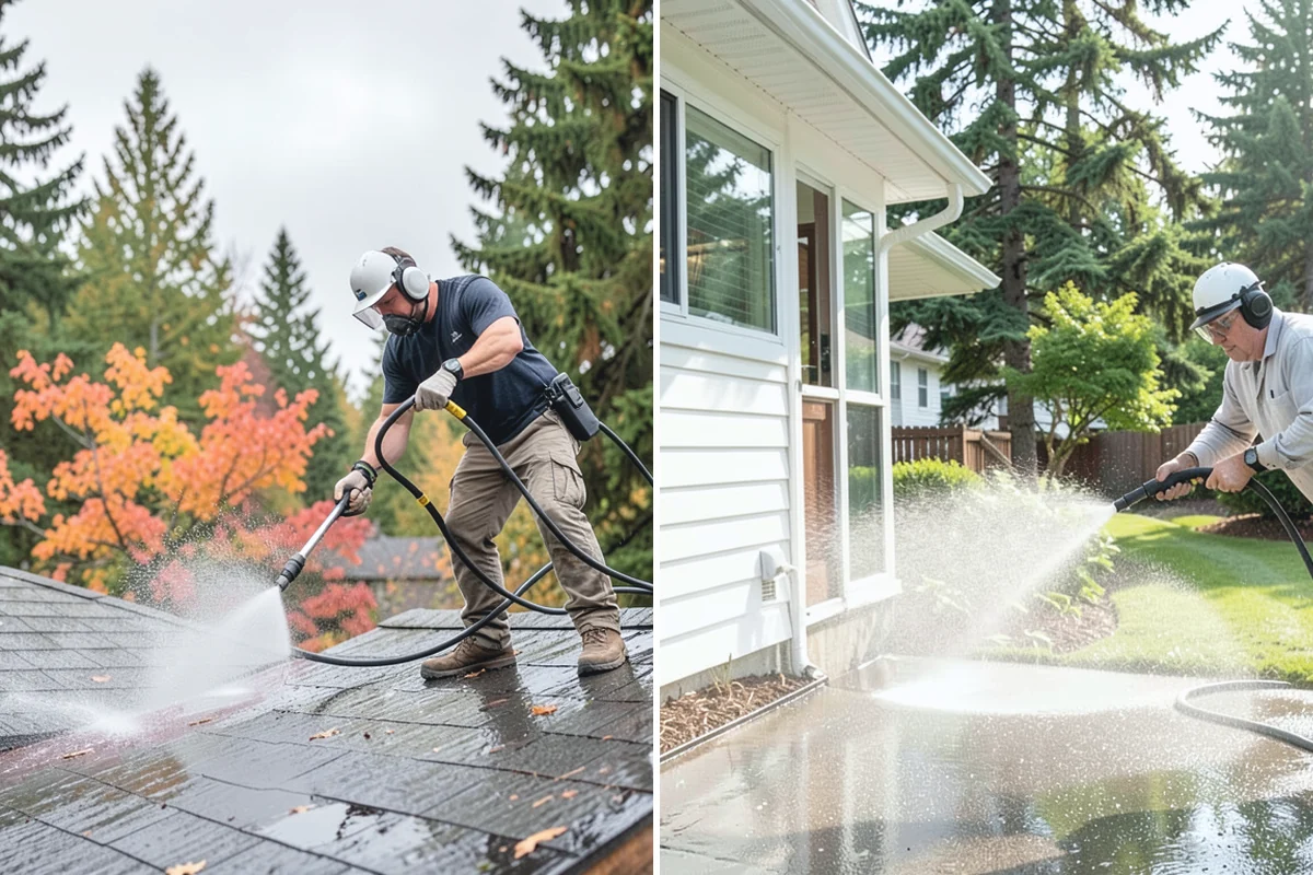 New Homeowner Exterior Cleaning in Redmond, King County, WA - Tour the new property and note every exterior surface