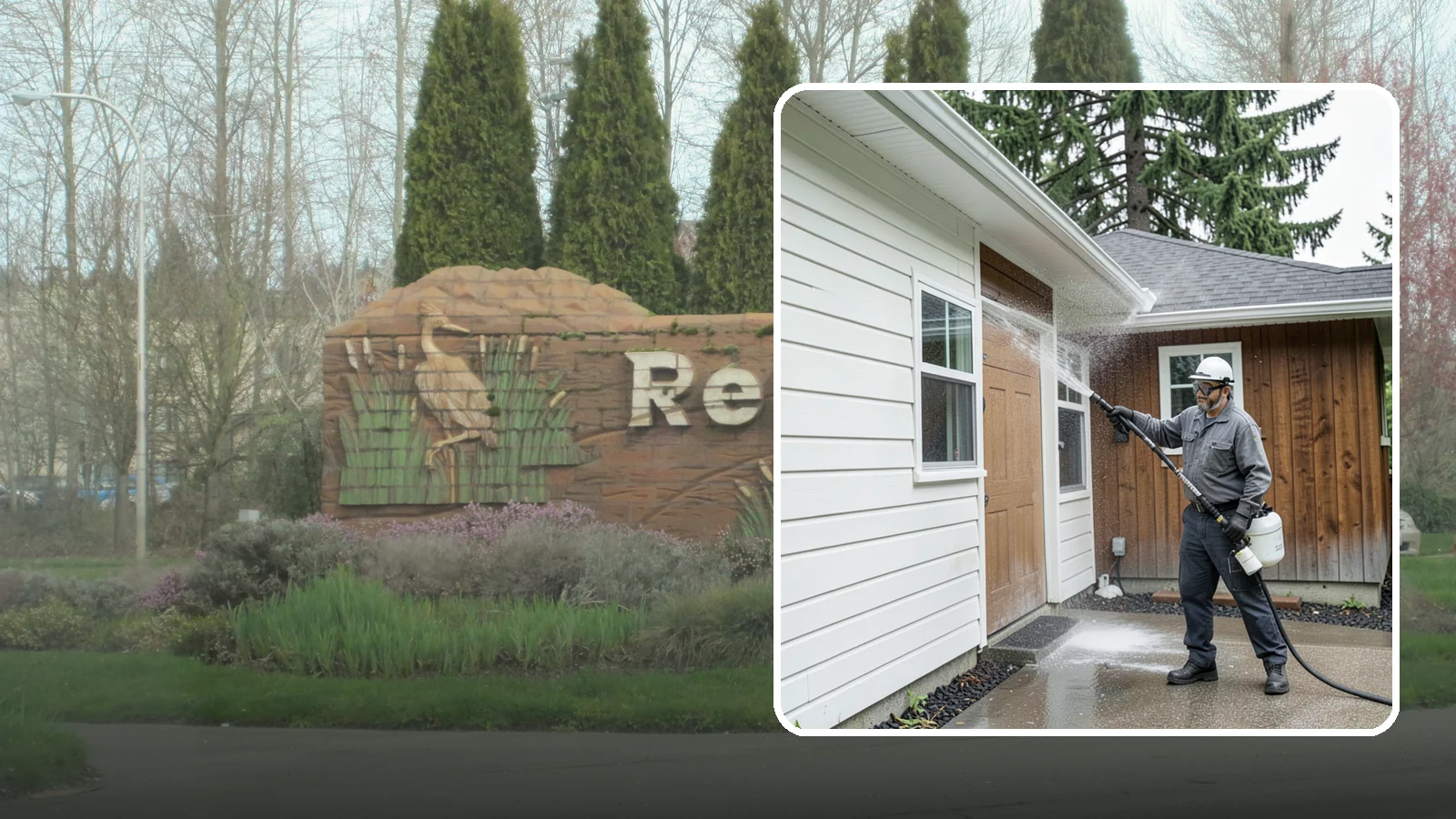 New Homeowner Exterior Cleaning in Renton, King County, WA - New homeowner exterior cleaning welcomes you to your home with a complete outside wash that establishes a clean baseline to...
