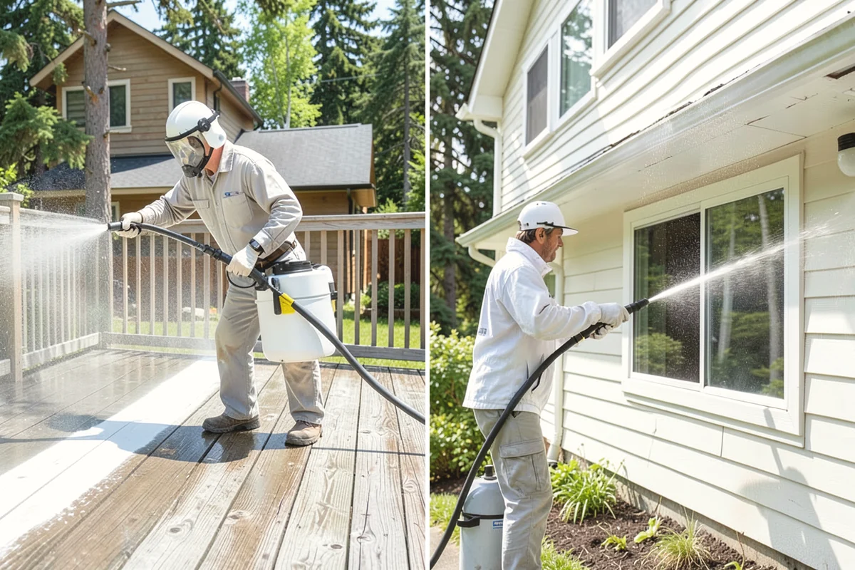 New Homeowner Exterior Cleaning in Ruston, Pierce County, WA - Tour the new property and note every exterior surface
