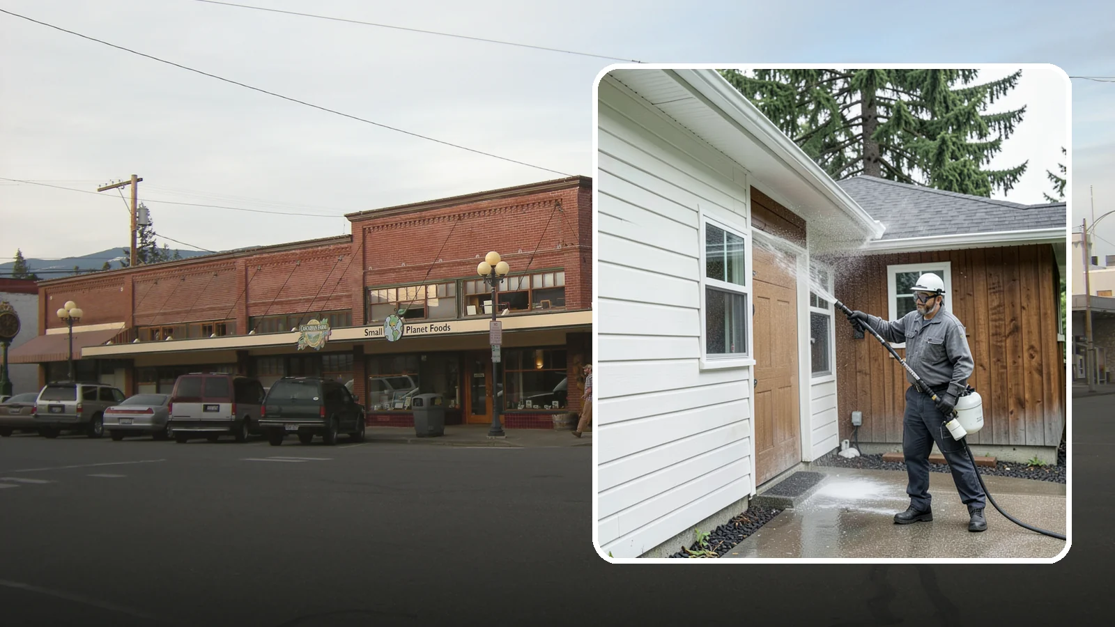 New Homeowner Exterior Cleaning in Sedro-Woolley, Skagit County, WA - New homeowner exterior cleaning welcomes you to your home with a complete outside wash that establishes a clean baseline to...