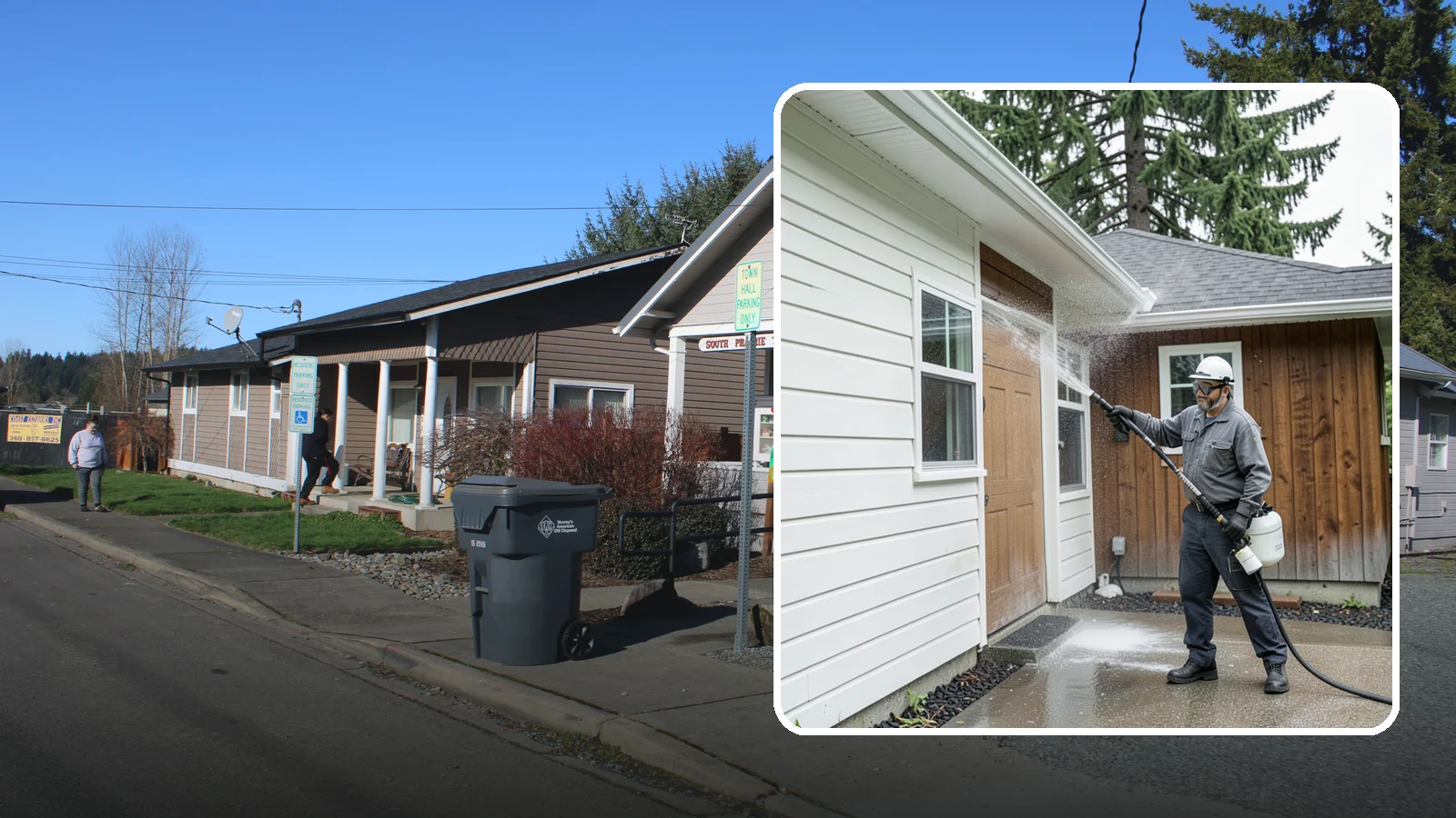 New Homeowner Exterior Cleaning in South Prairie, Pierce County, WA - New homeowner exterior cleaning welcomes you to your home with a complete outside wash that establishes a clean baseline to...