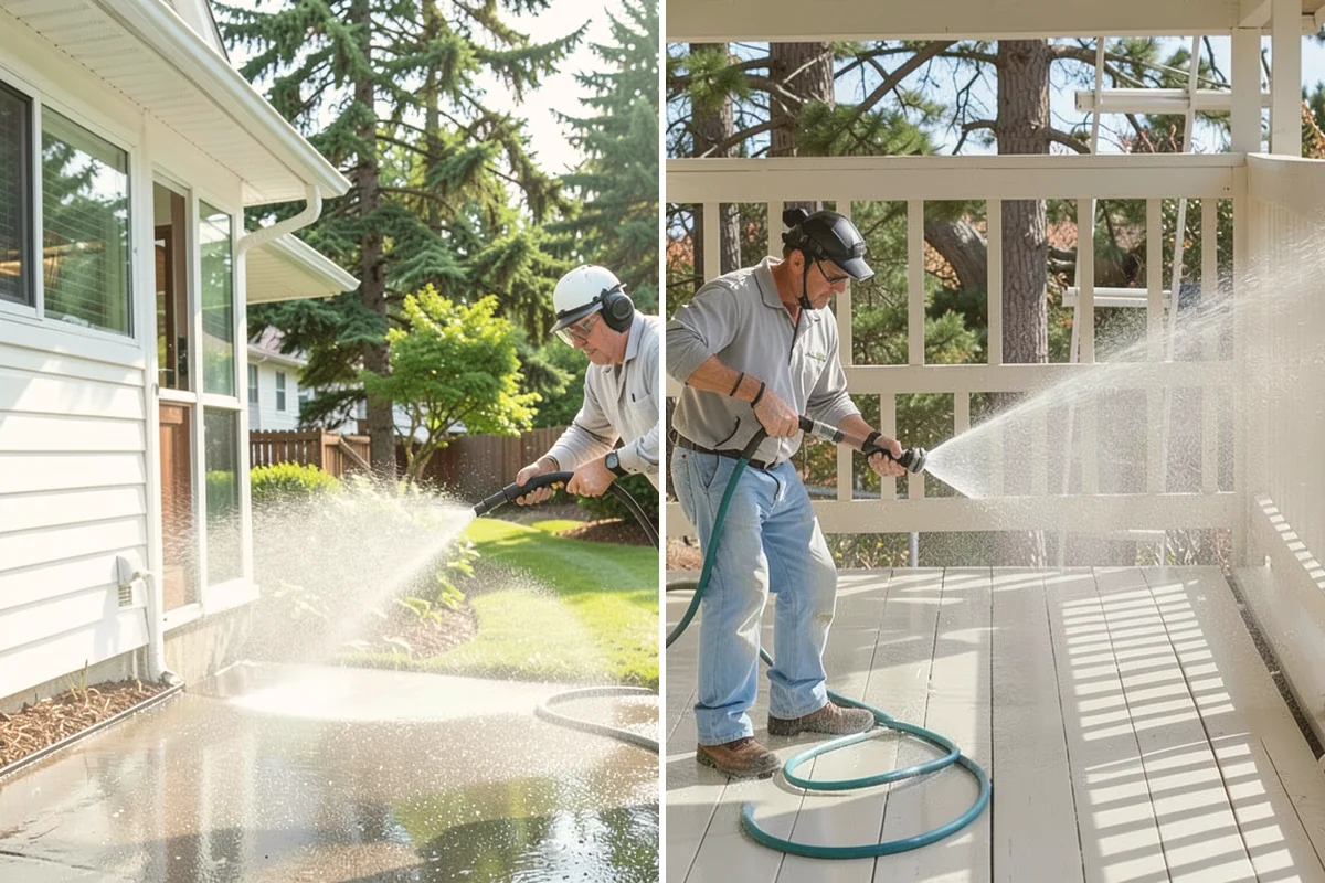 New Homeowner Exterior Cleaning in Stanwood, Snohomish County, WA - Tour the new property and note every exterior surface