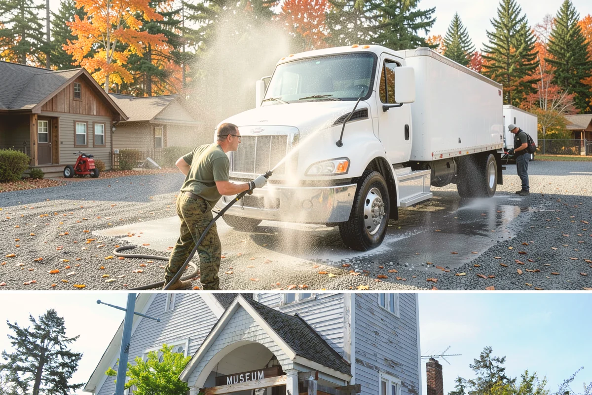 New Homeowner Exterior Cleaning in Steilacoom, Pierce County, WA - Best done soon after moving in, during a dry stretch, to reset the exterior before starting a regular maintenance routine.