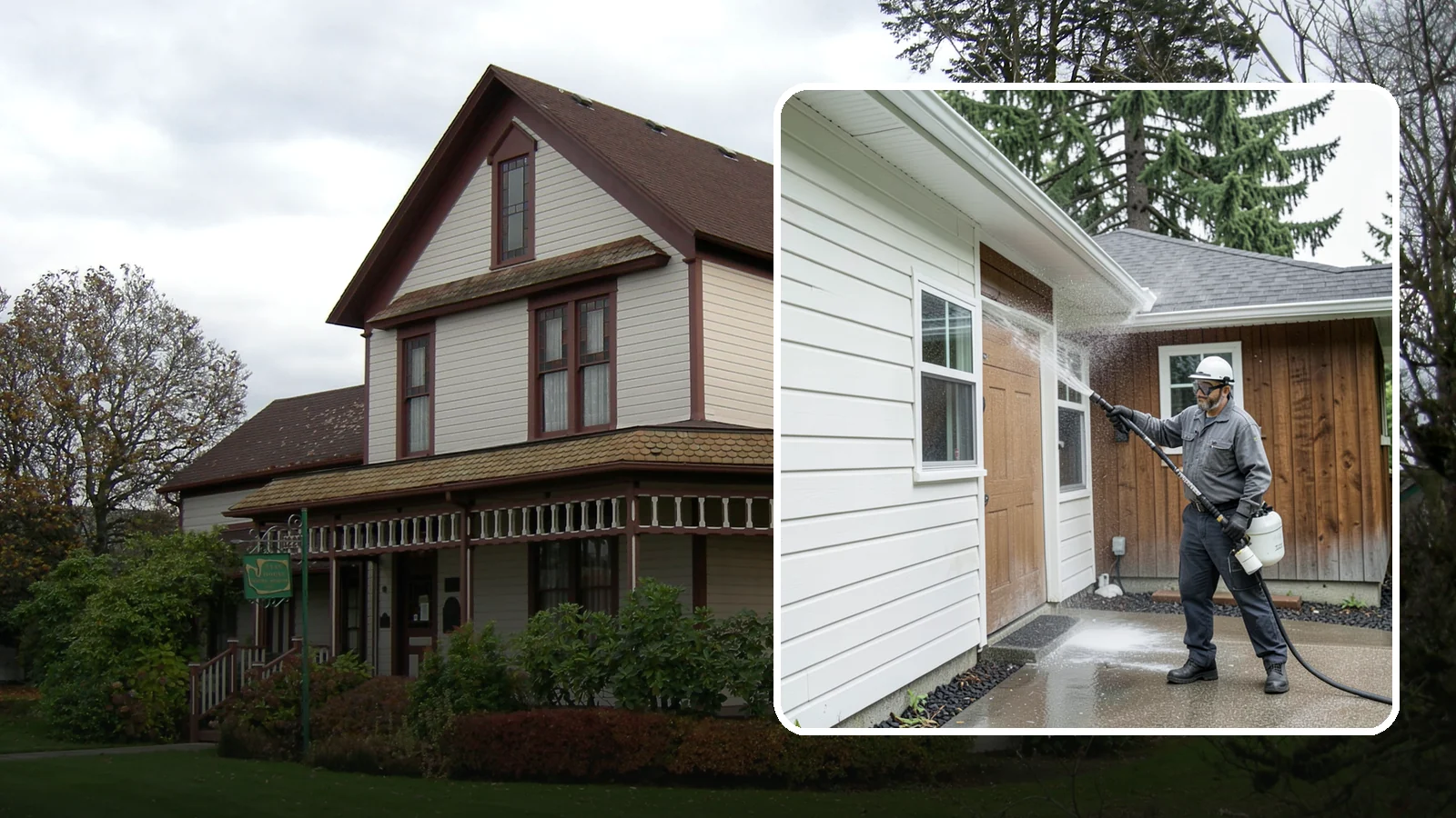 New Homeowner Exterior Cleaning in Sumner, Pierce County, WA - New homeowner exterior cleaning welcomes you to your home with a complete outside wash that establishes a clean baseline to...