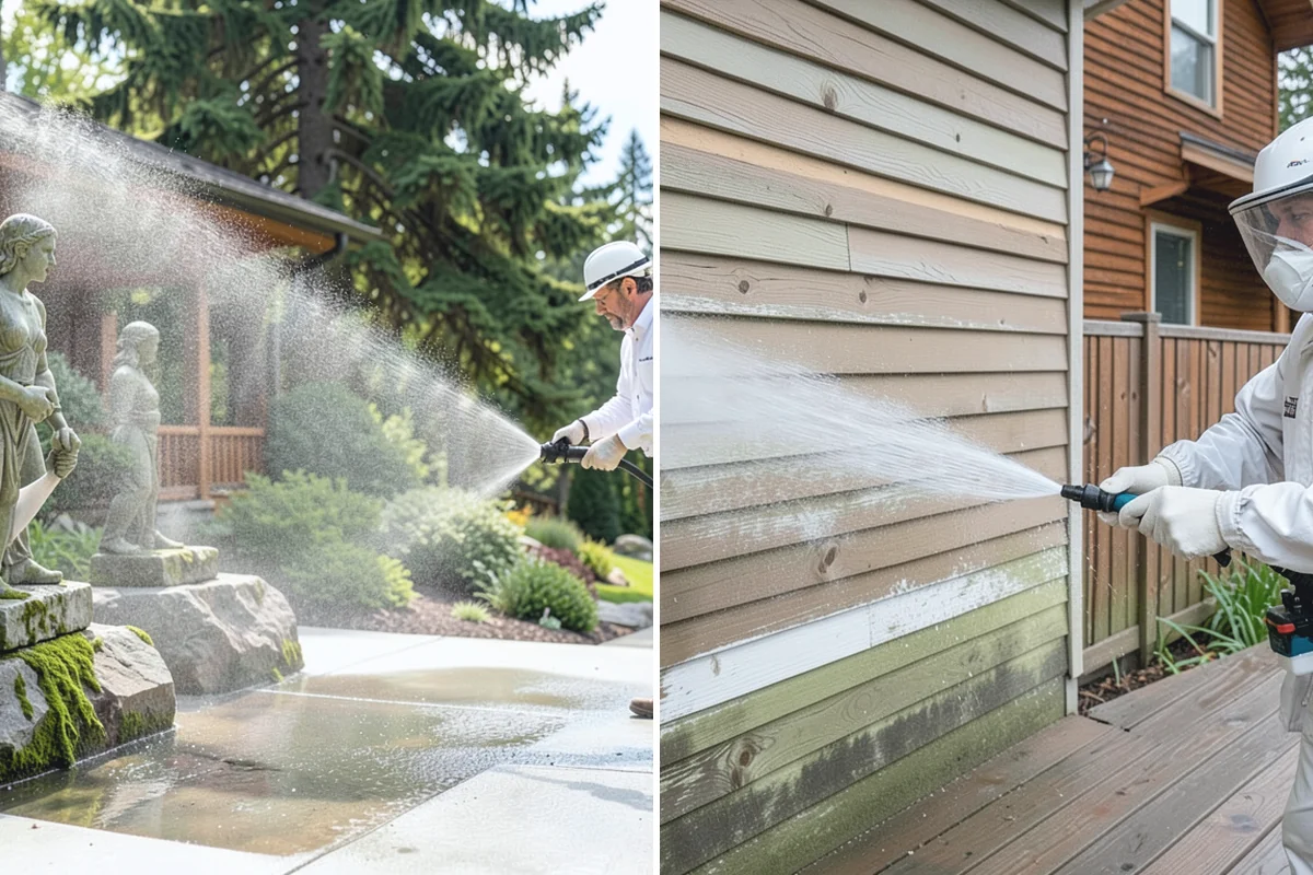 New Homeowner Exterior Cleaning in Sumner, Pierce County, WA - Tour the new property and note every exterior surface