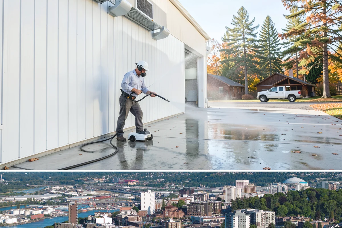 New Homeowner Exterior Cleaning in Tacoma, Pierce County, WA - Best done soon after moving in, during a dry stretch, to reset the exterior before starting a regular maintenance routine.