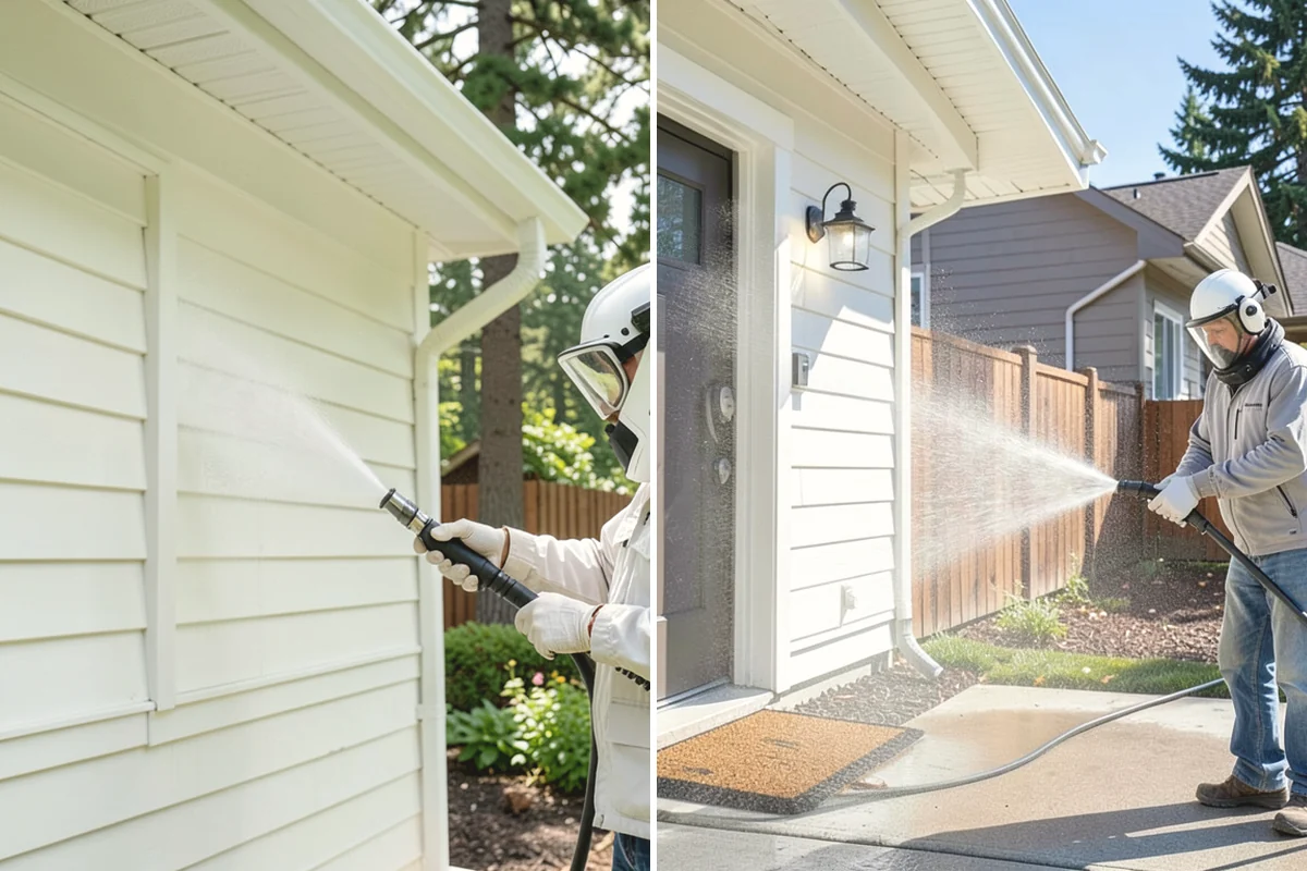New Homeowner Exterior Cleaning in Tukwila, King County, WA - Tour the new property and note every exterior surface