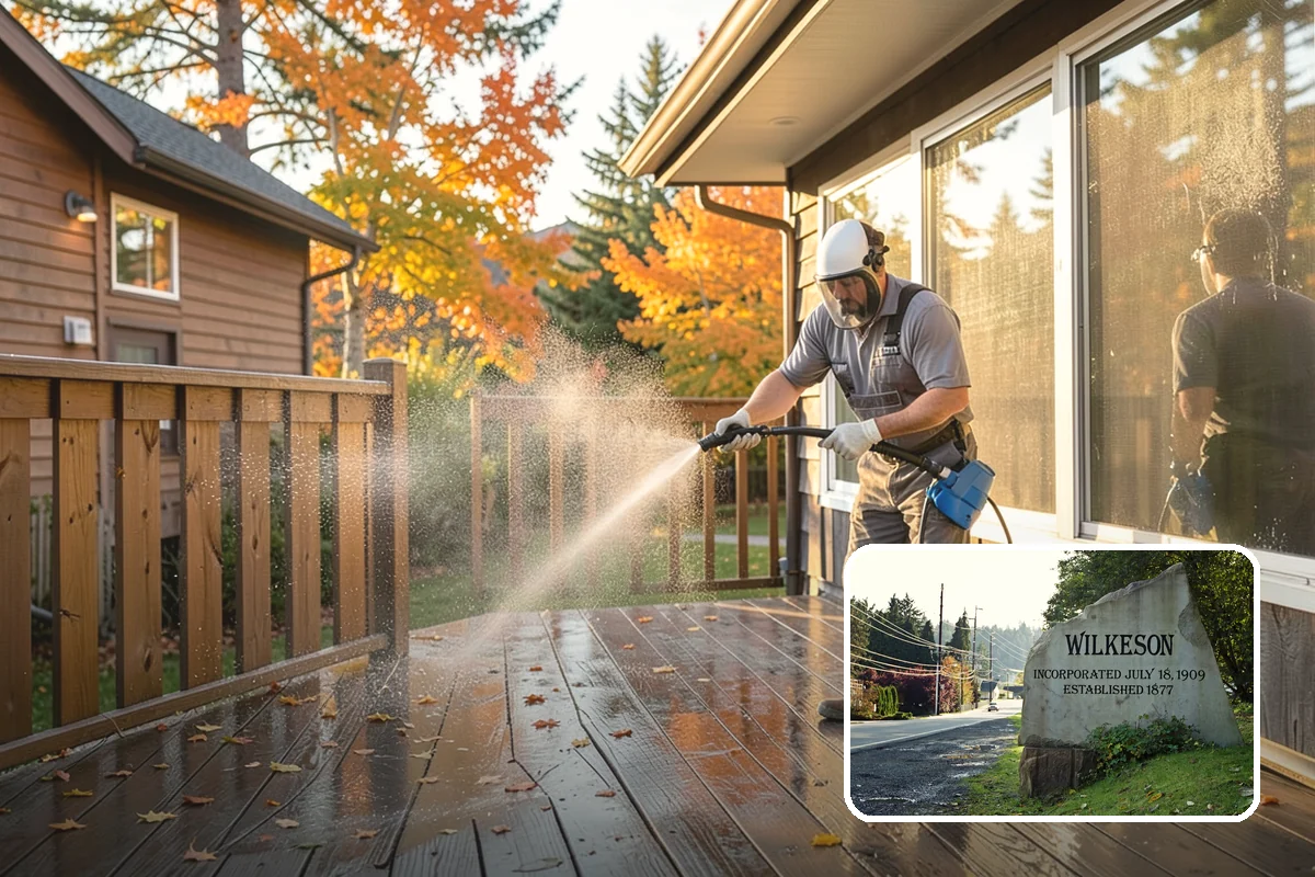 New Homeowner Exterior Cleaning in Wilkeson, Pierce County, WA - Establishes a clean exterior baseline for new owners
