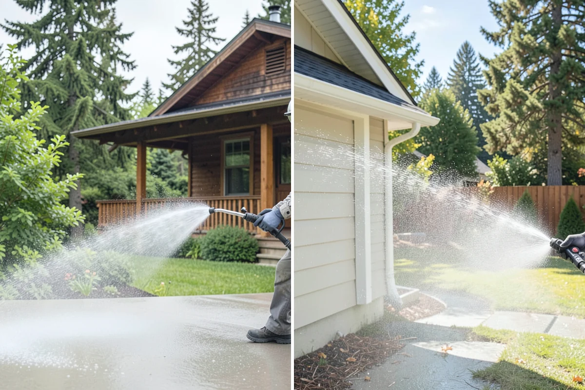 New Homeowner Exterior Cleaning in Wilkeson, Pierce County, WA - Tour the new property and note every exterior surface