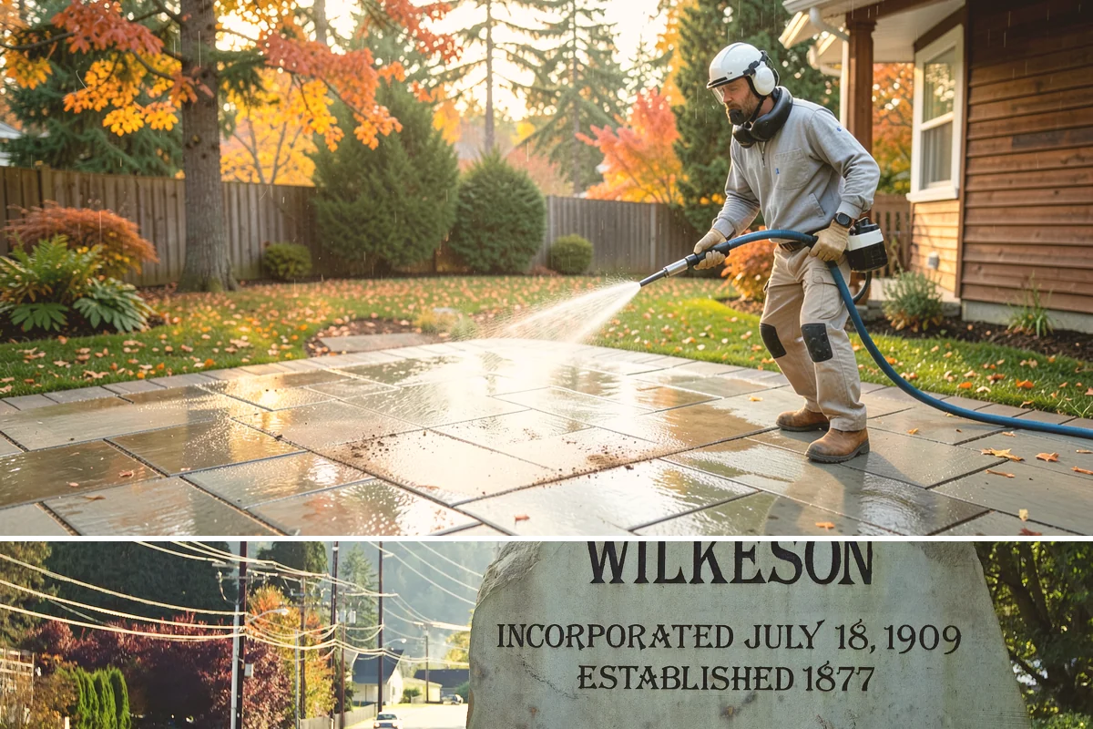 New Homeowner Exterior Cleaning in Wilkeson, Pierce County, WA - Best done soon after moving in, during a dry stretch, to reset the exterior before starting a regular maintenance routine.