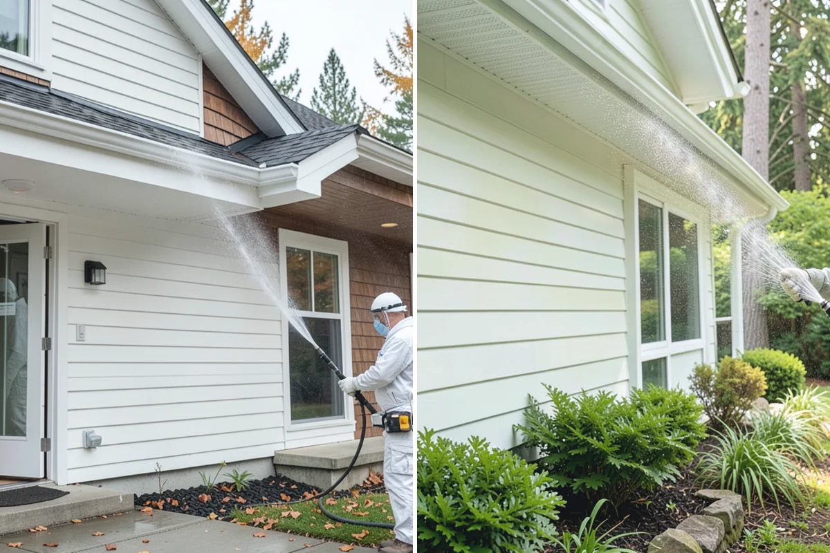 New Homeowner Exterior Cleaning in Woodinville, King County, WA - Tour the new property and note every exterior surface
