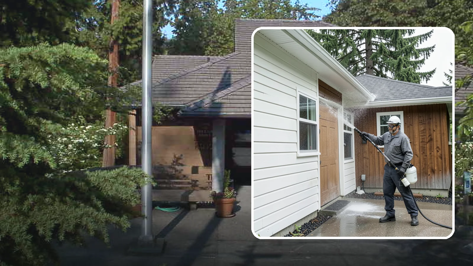 New Homeowner Exterior Cleaning in Yarrow Point, King County, WA - New homeowner exterior cleaning welcomes you to your home with a complete outside wash that establishes a clean baseline to...