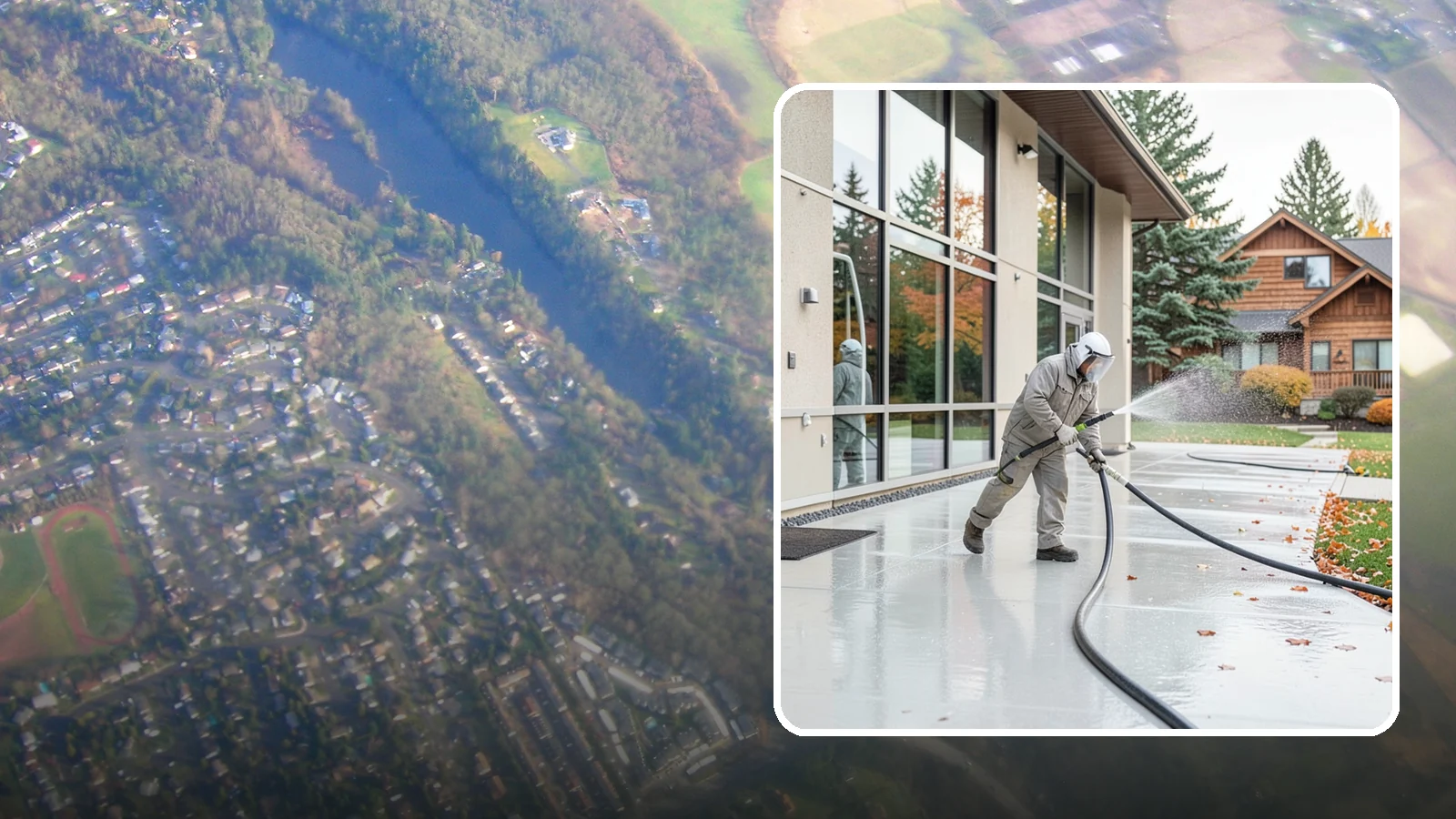 Office Building Washing in Algona, King County, WA - Our team washes office building exteriors across Washington to keep entrances, walkways, and cladding crisp for staff and clients.