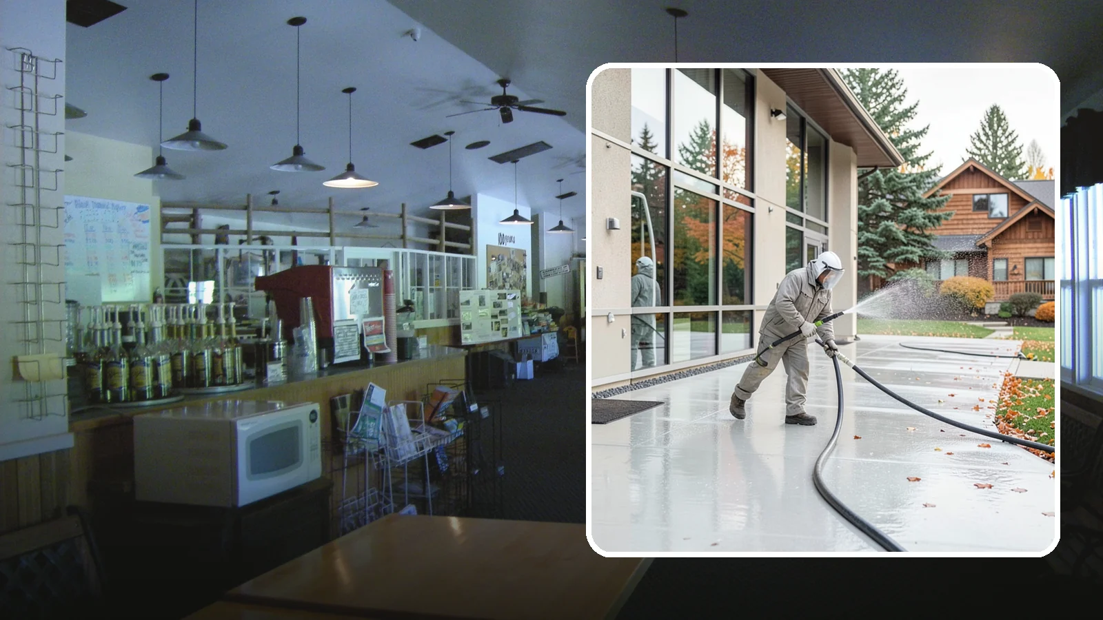 Office Building Washing in Black Diamond, King County, WA - Our team washes office building exteriors across Washington to keep entrances, walkways, and cladding crisp for staff and clients.