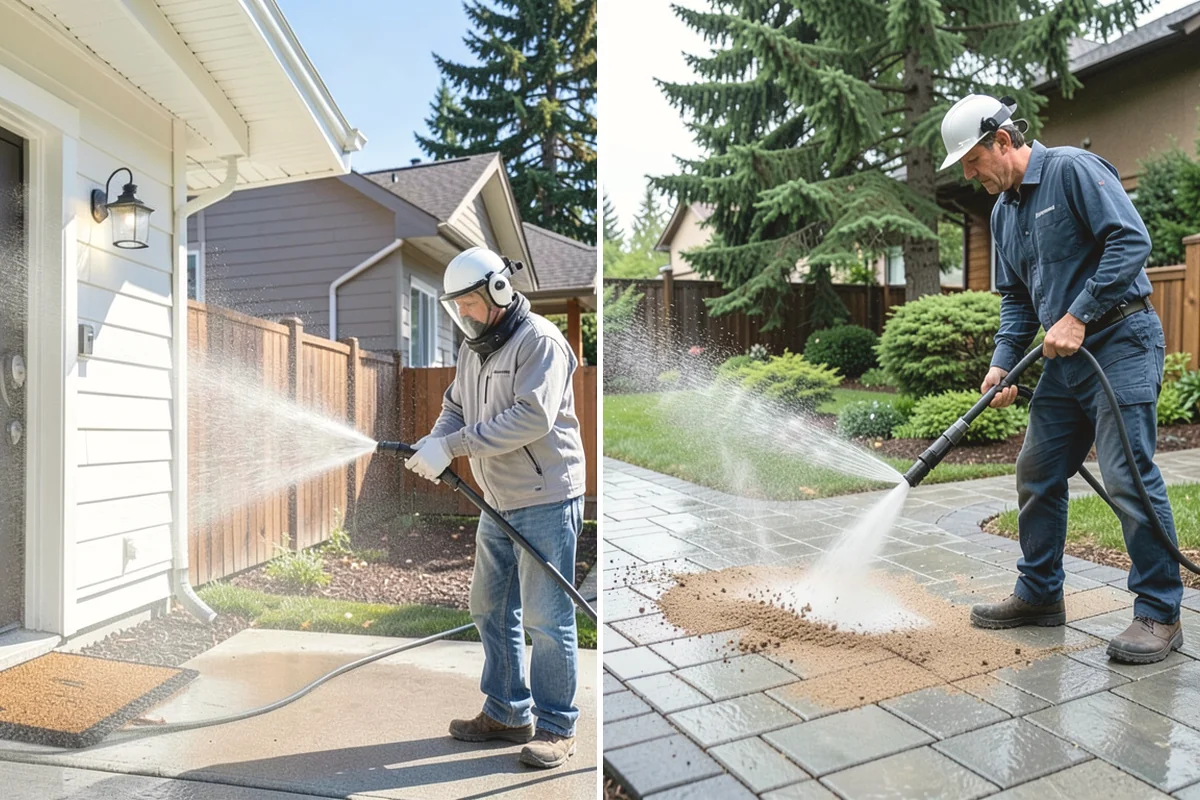 Office Building Washing in Black Diamond, King County, WA - Survey cladding materials and pressure tolerances