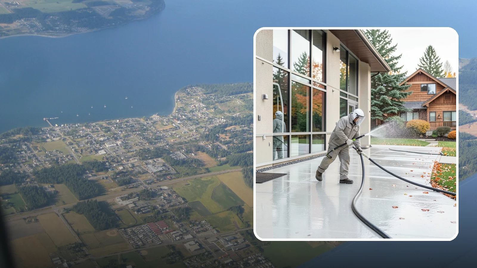 Office Building Washing in Coupeville, Island County, WA - Our team washes office building exteriors across Washington to keep entrances, walkways, and cladding crisp for staff and clients.