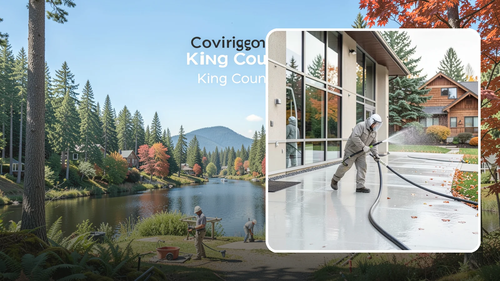Office Building Washing in Covington, King County, WA - Our team washes office building exteriors across Washington to keep entrances, walkways, and cladding crisp for staff and clients.