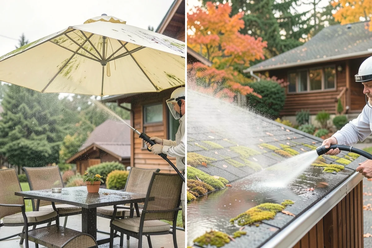 Office Building Washing in Covington, King County, WA - Survey cladding materials and pressure tolerances
