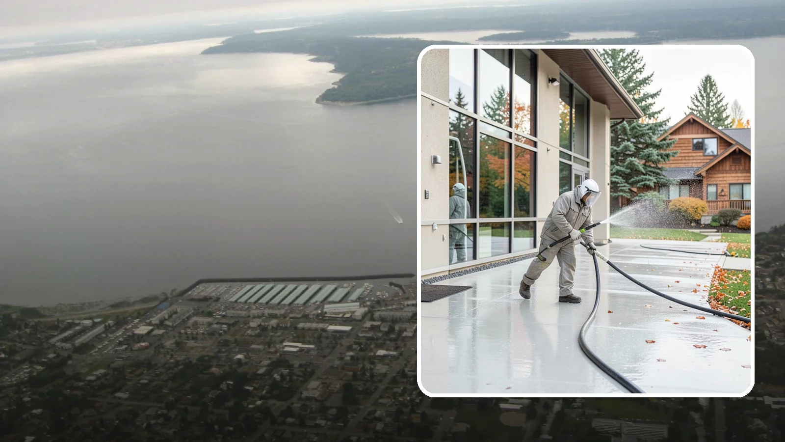 Office Building Washing in Des Moines, King County, WA - Our team washes office building exteriors across Washington to keep entrances, walkways, and cladding crisp for staff and clients.