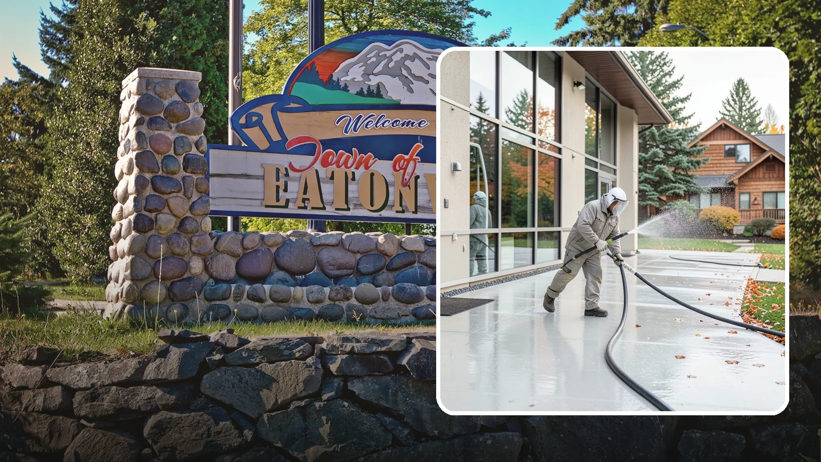 Office Building Washing in Eatonville, Pierce County, WA - Our team washes office building exteriors across Washington to keep entrances, walkways, and cladding crisp for staff and clients.