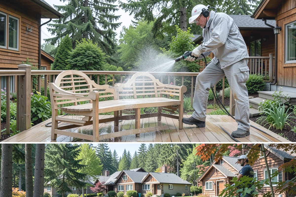 Office Building Washing in Edgewood, Pierce County, WA - Annual washing in mid-summer captures the best drying conditions, with entry areas refreshed each quarter.