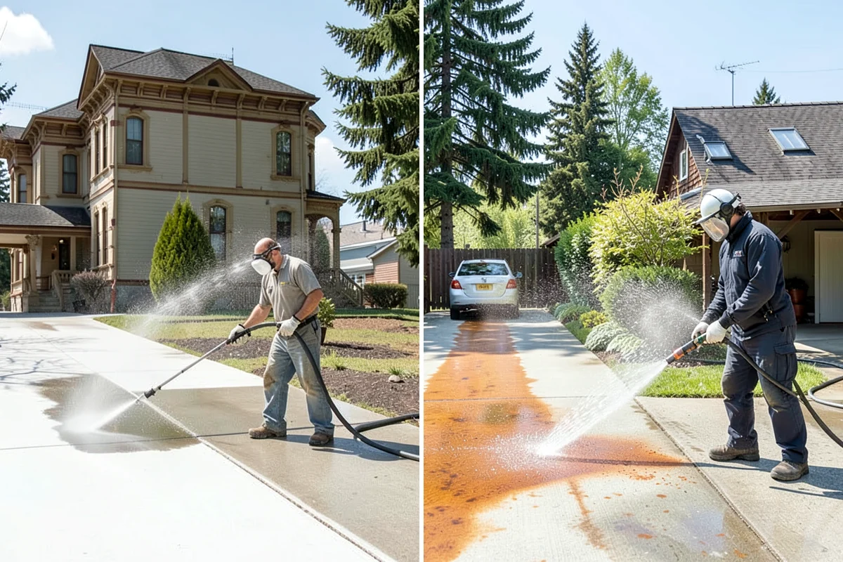Office Building Washing in Federal Way, King County, WA - Survey cladding materials and pressure tolerances