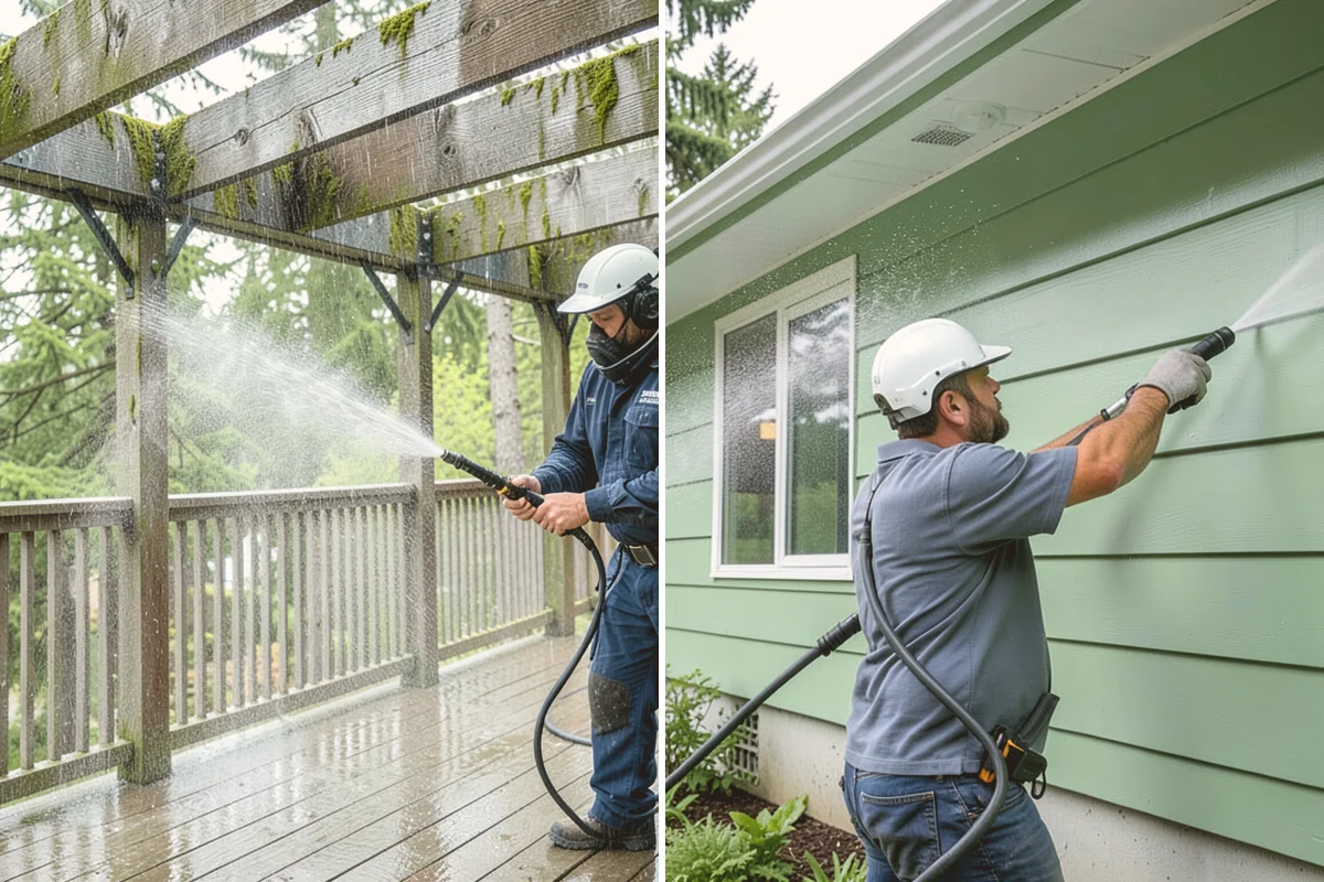 Office Building Washing in Fife, Pierce County, WA - Survey cladding materials and pressure tolerances