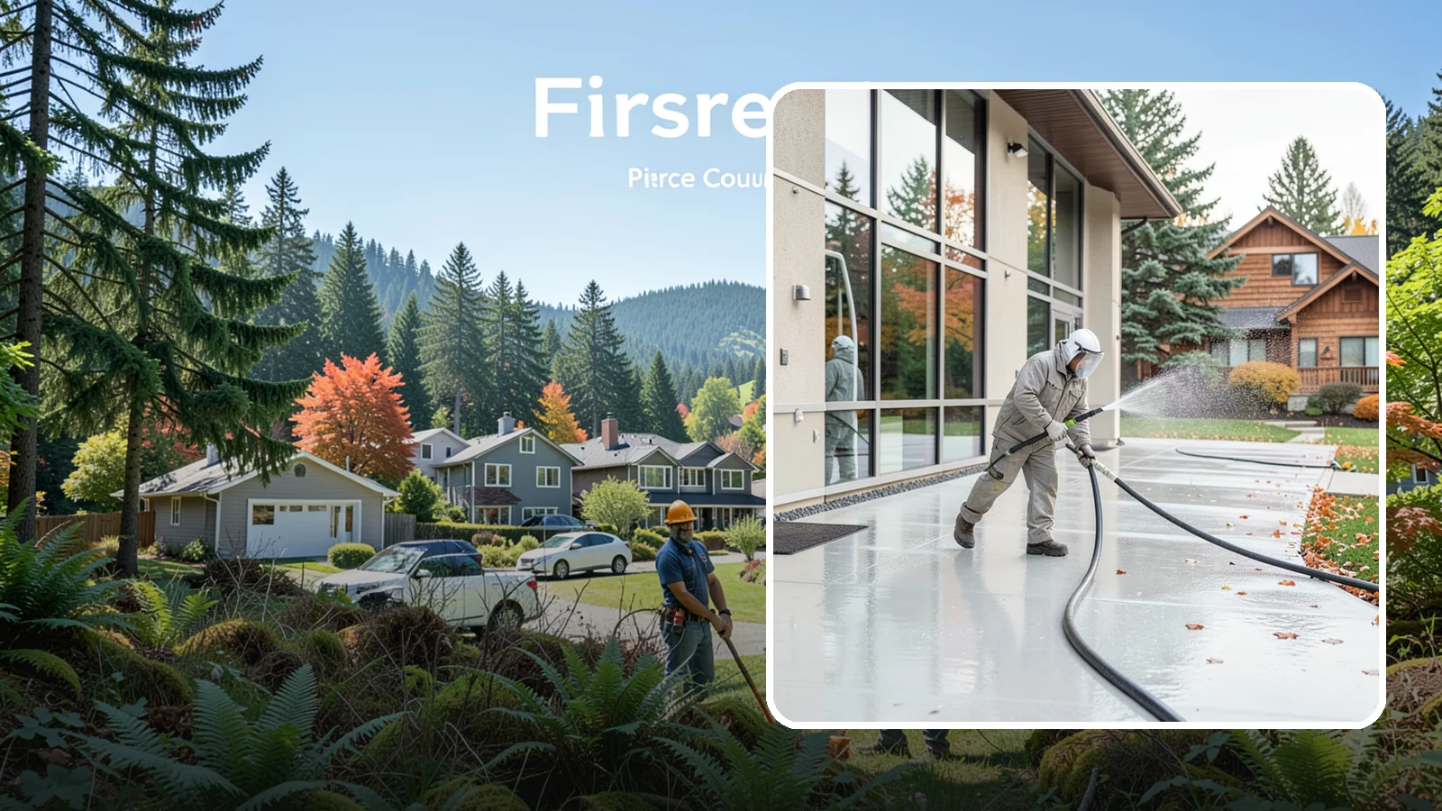 Office Building Washing in Fircrest, Pierce County, WA - Our team washes office building exteriors across Washington to keep entrances, walkways, and cladding crisp for staff and clients.