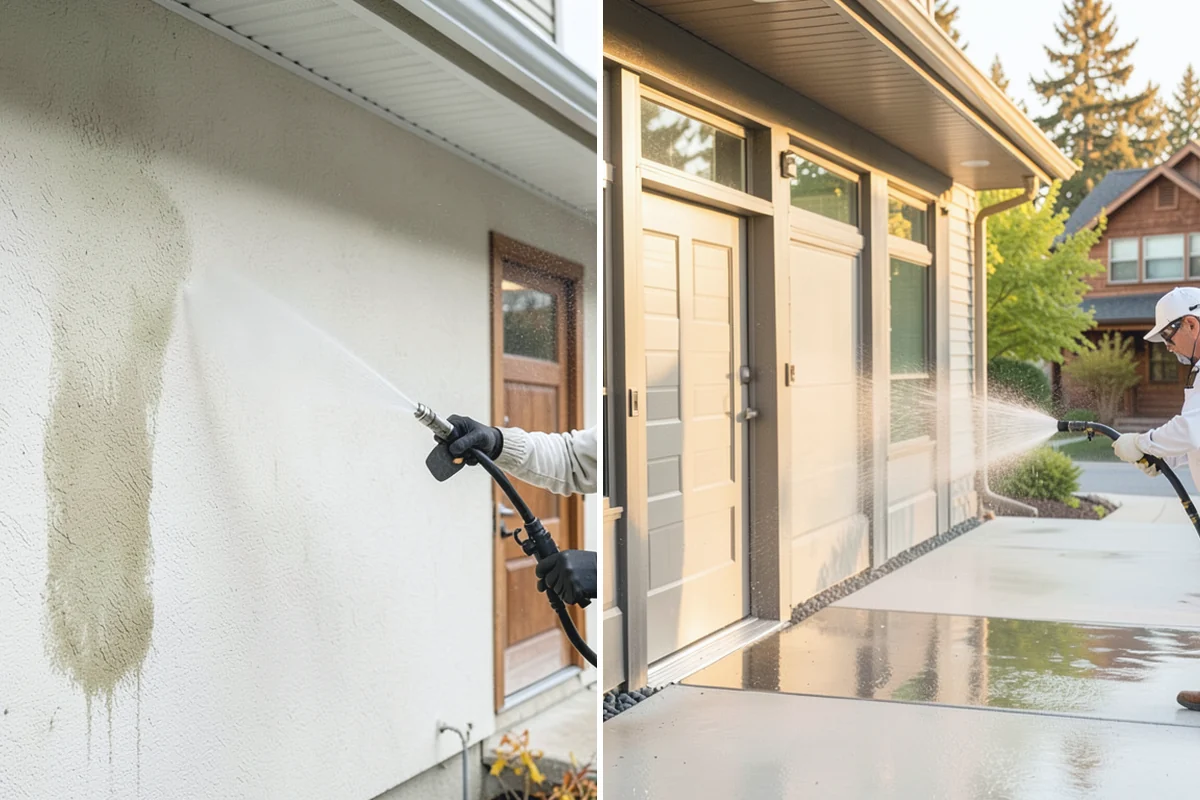 Office Building Washing in Granite Falls, Snohomish County, WA - Survey cladding materials and pressure tolerances
