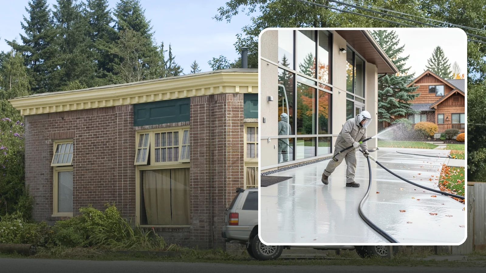 Office Building Washing in Hamilton, Skagit County, WA - Our team washes office building exteriors across Washington to keep entrances, walkways, and cladding crisp for staff and clients.