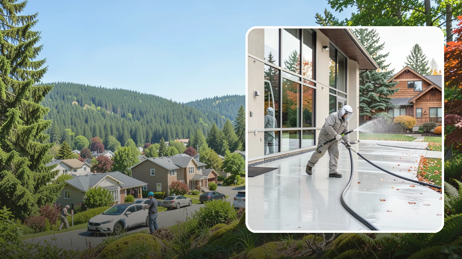 Office Building Washing in Index, Snohomish County, WA - Our team washes office building exteriors across Washington to keep entrances, walkways, and cladding crisp for staff and clients.
