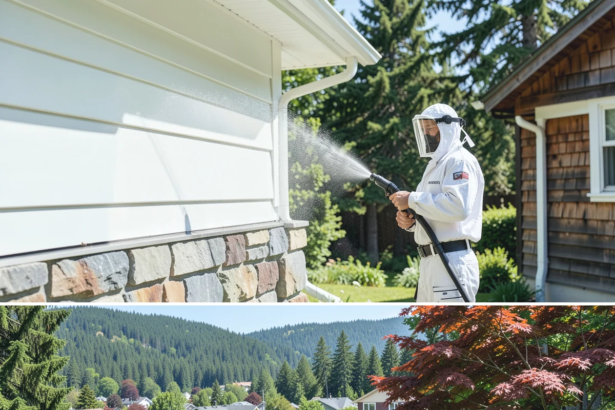 Office Building Washing in Index, Snohomish County, WA - Annual washing in mid-summer captures the best drying conditions, with entry areas refreshed each quarter.