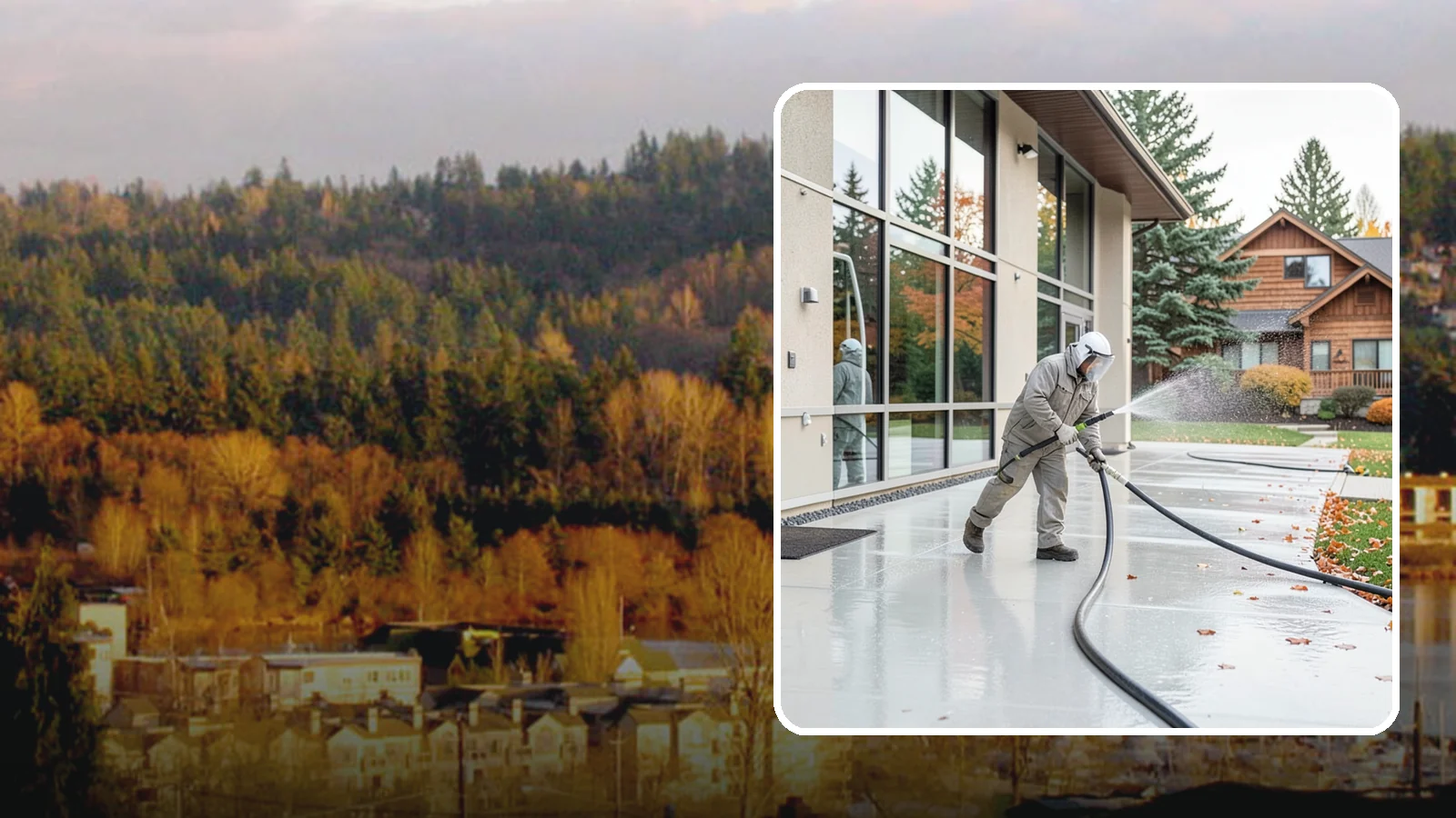 Office Building Washing in Kenmore, King County, WA - Our team washes office building exteriors across Washington to keep entrances, walkways, and cladding crisp for staff and clients.