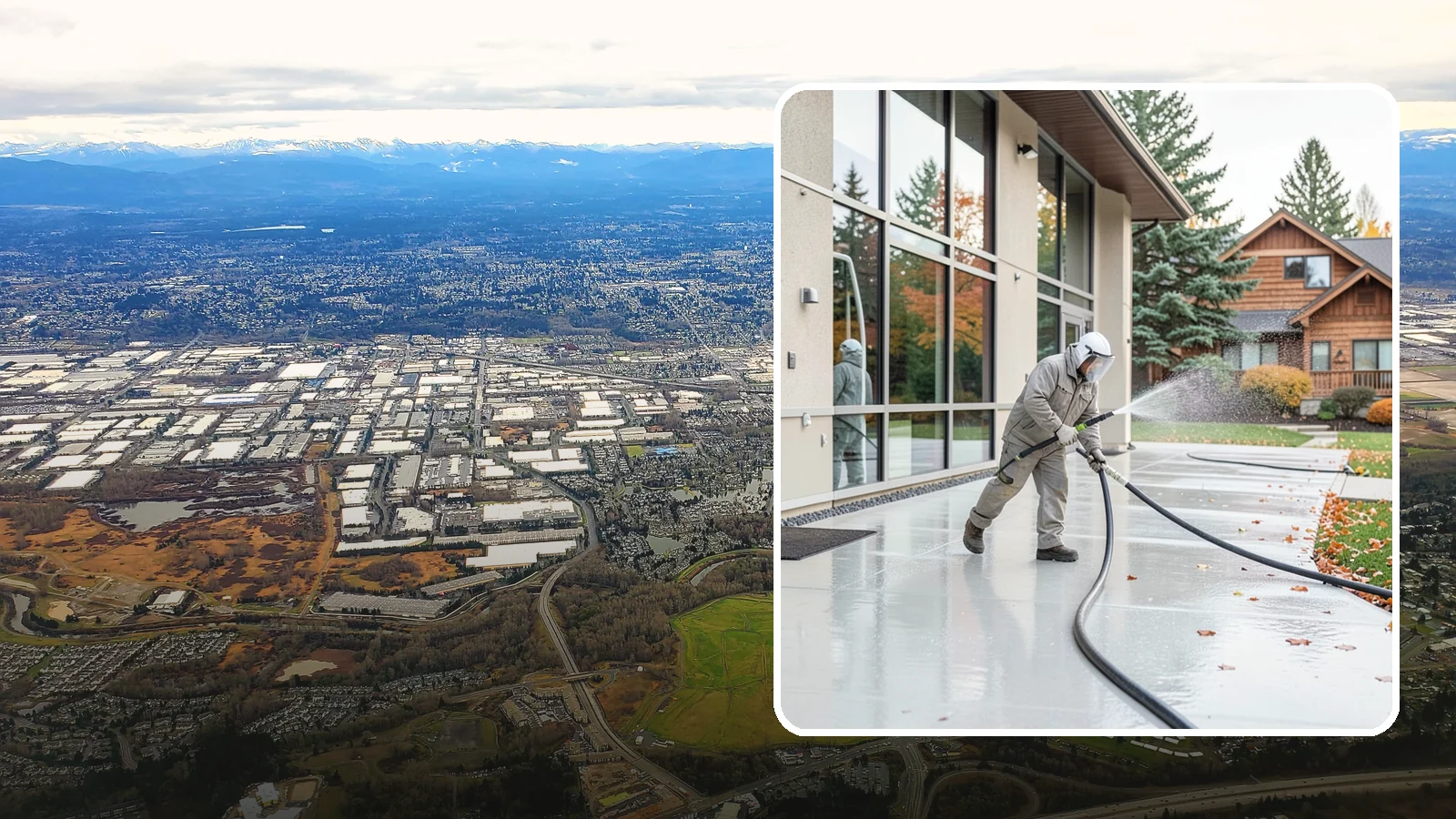 Office Building Washing in Kent, King County, WA - Our team washes office building exteriors across Washington to keep entrances, walkways, and cladding crisp for staff and clients.