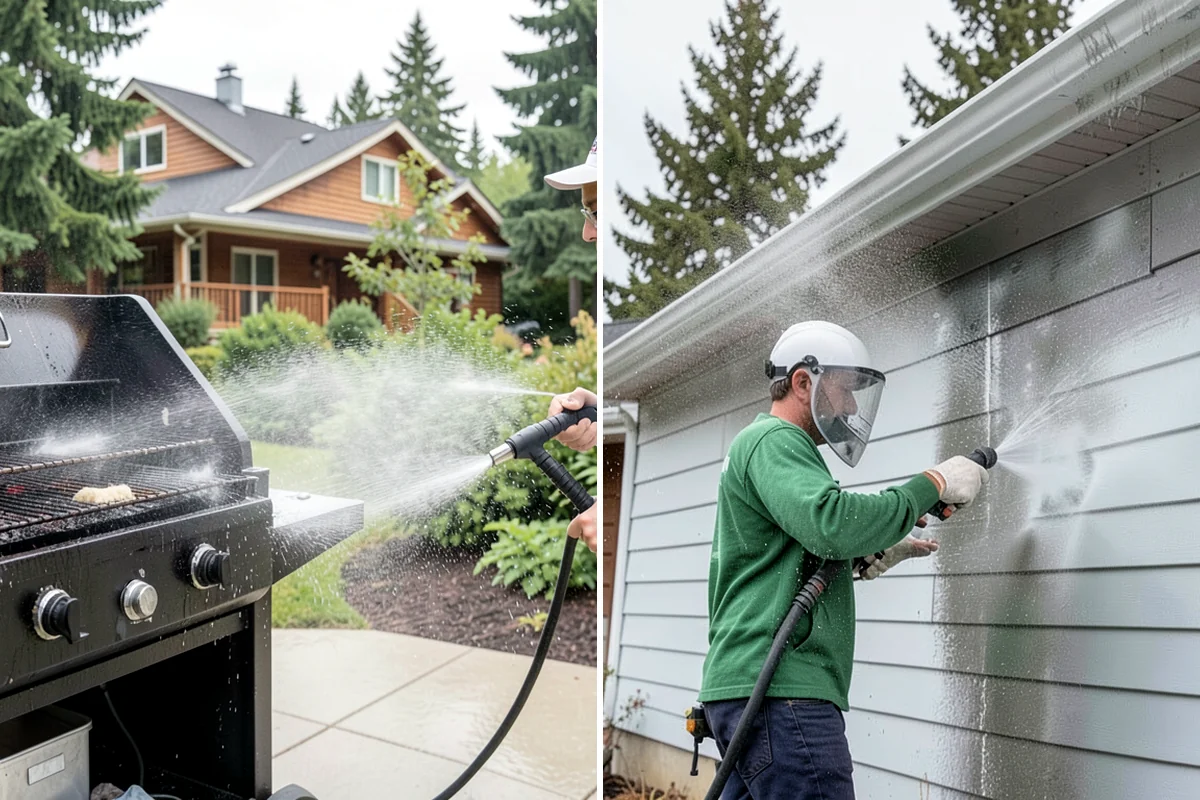 Office Building Washing in Lakewood, Pierce County, WA - Survey cladding materials and pressure tolerances