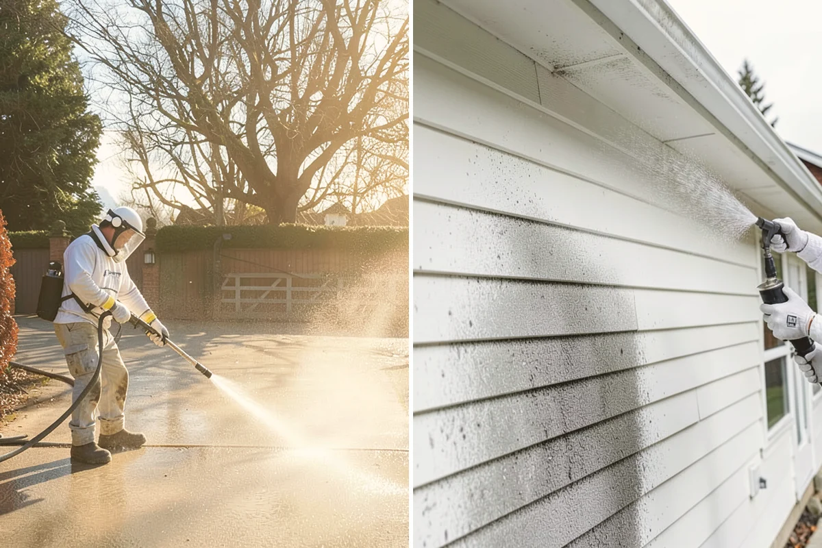 Office Building Washing in Langley, Island County, WA - Survey cladding materials and pressure tolerances
