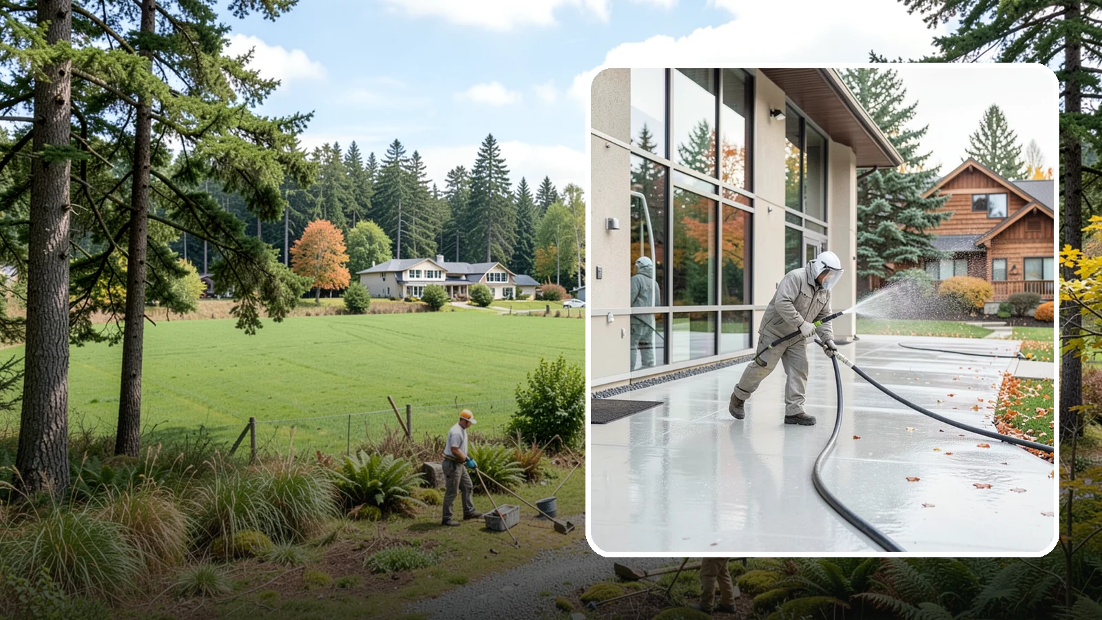 Office Building Washing in Lyman, Skagit County, WA - Our team washes office building exteriors across Washington to keep entrances, walkways, and cladding crisp for staff and clients.