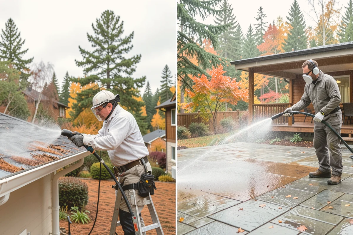 Office Building Washing in Lynnwood, Snohomish County, WA - Survey cladding materials and pressure tolerances