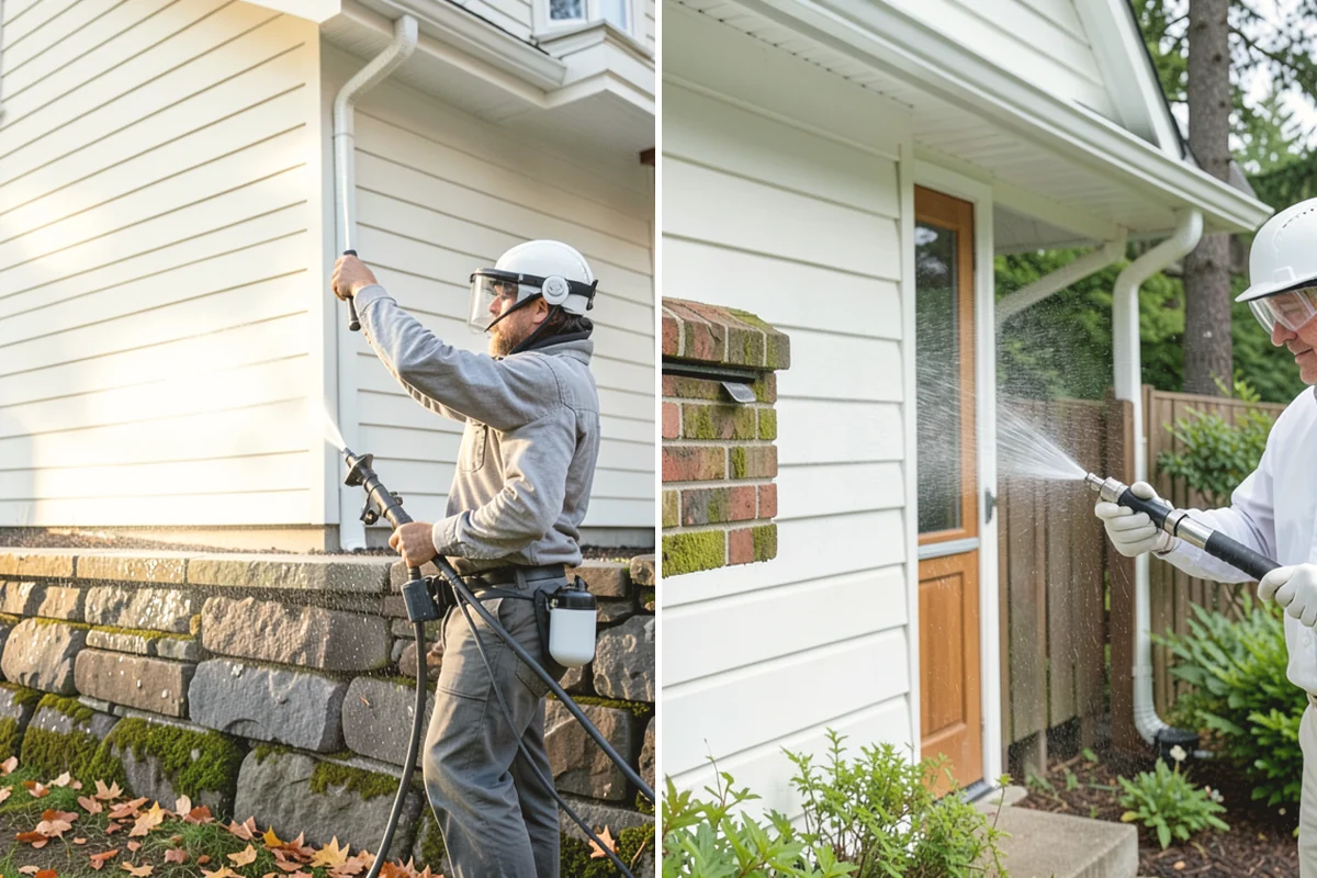 Office Building Washing in Mill Creek, Snohomish County, WA - Survey cladding materials and pressure tolerances