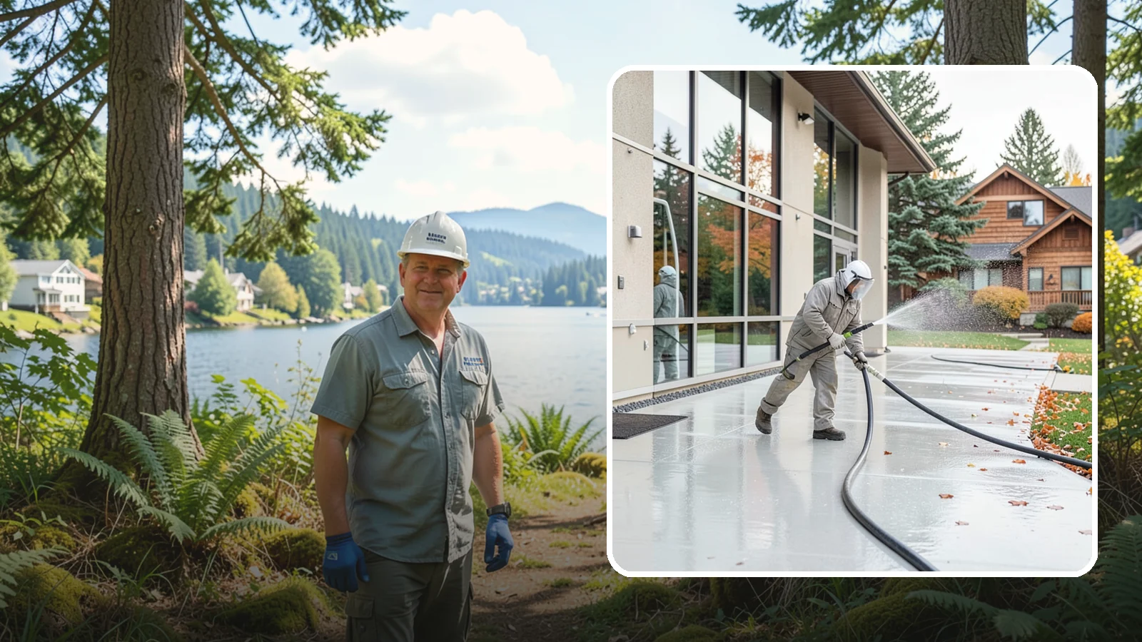 Office Building Washing in Milton, King County, WA - Our team washes office building exteriors across Washington to keep entrances, walkways, and cladding crisp for staff and clients.